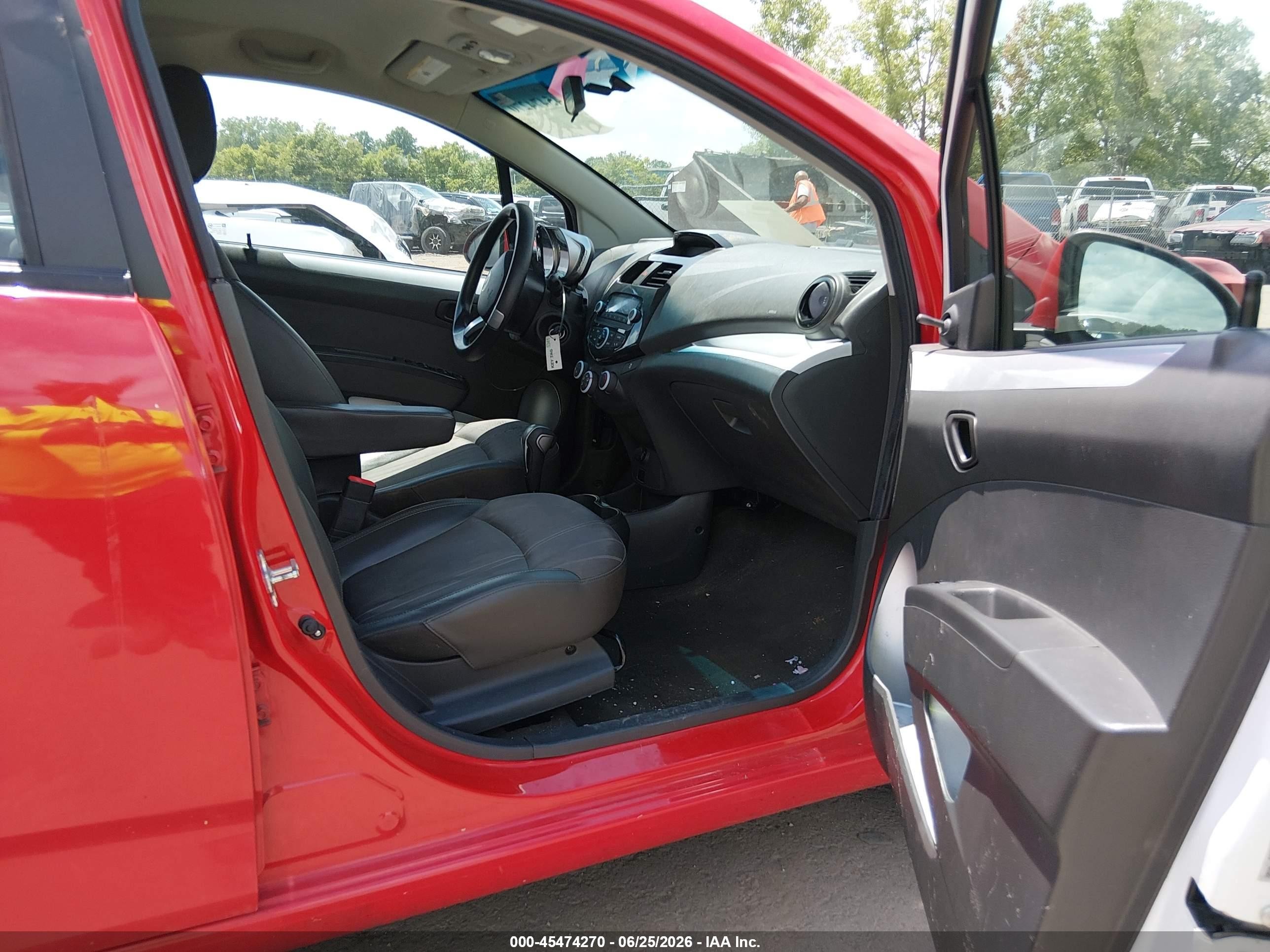 2014 Chevrolet Spark Ls Auto Red vin: KL8CB6S96EC546998