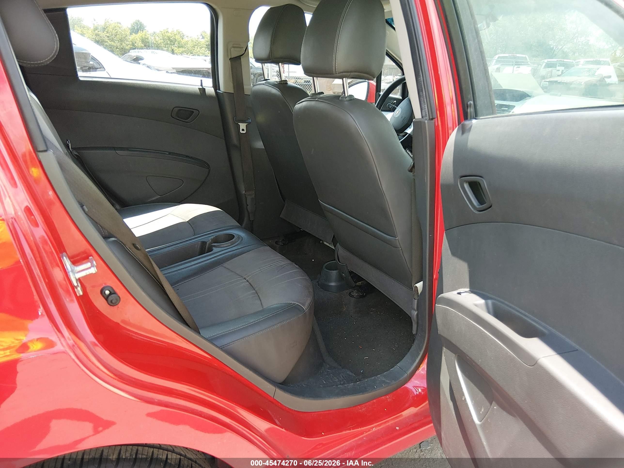 2014 Chevrolet Spark Ls Auto Red vin: KL8CB6S96EC546998