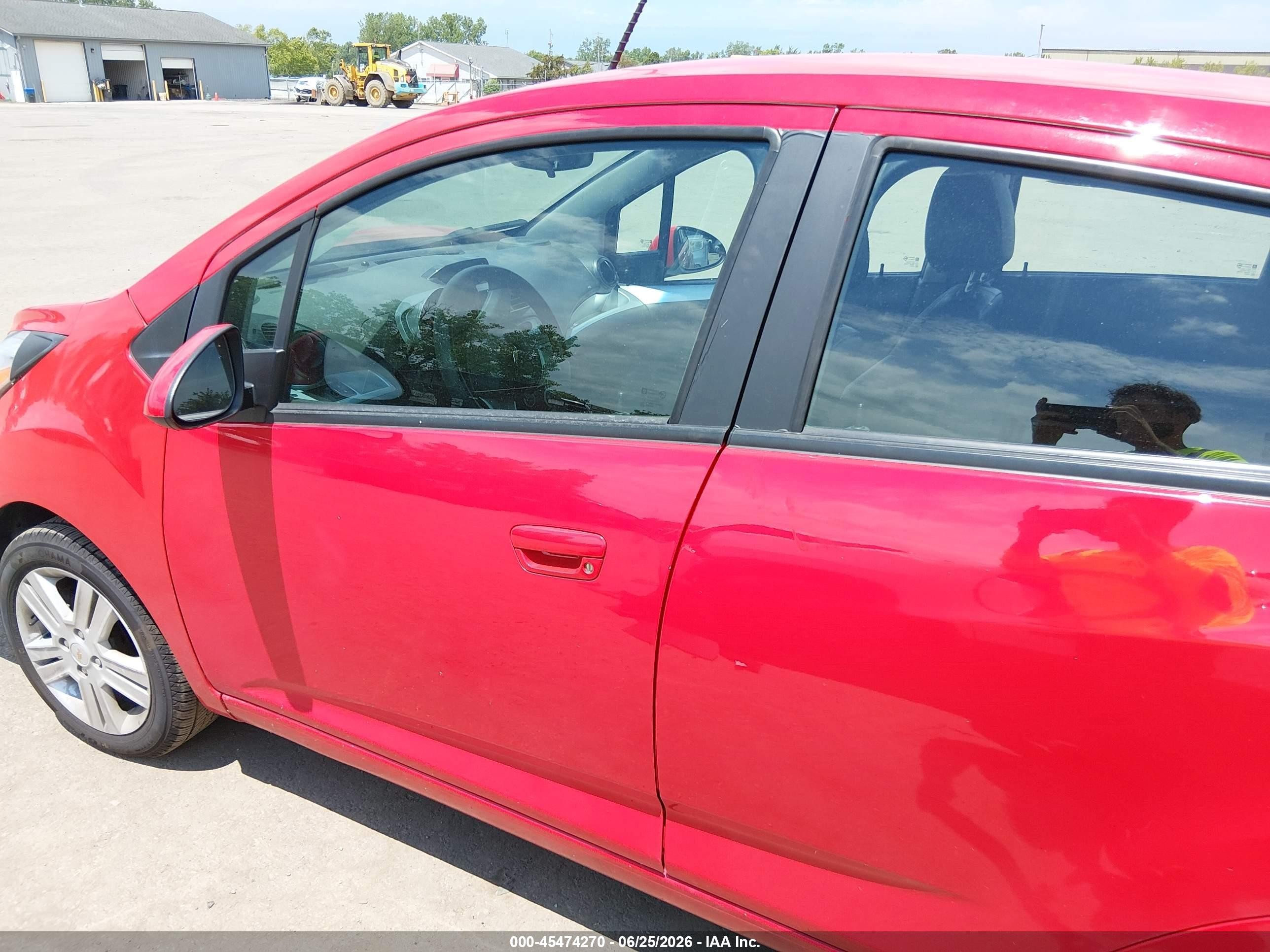 2014 Chevrolet Spark Ls Auto Red vin: KL8CB6S96EC546998