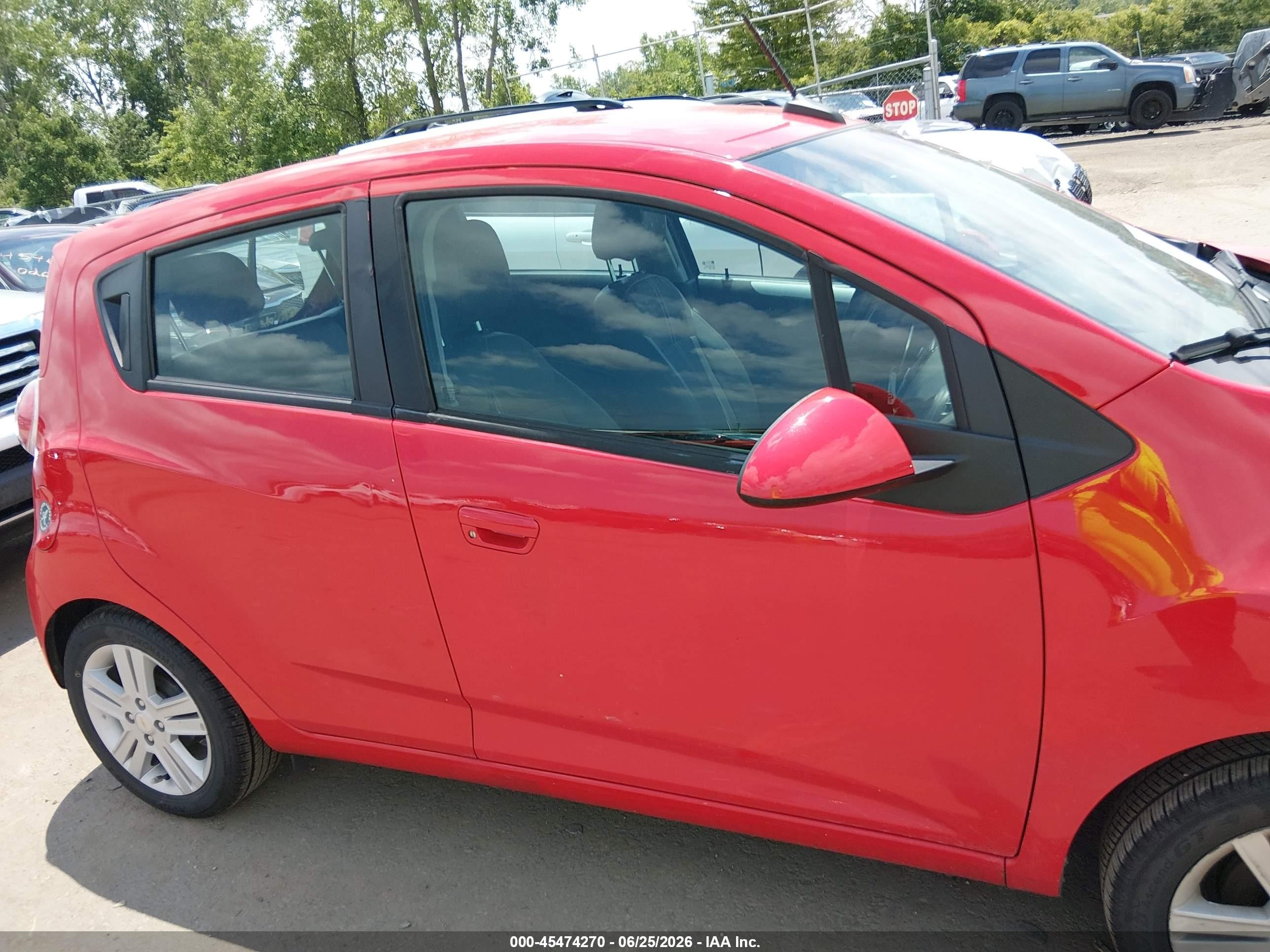 2014 Chevrolet Spark Ls Auto Red vin: KL8CB6S96EC546998