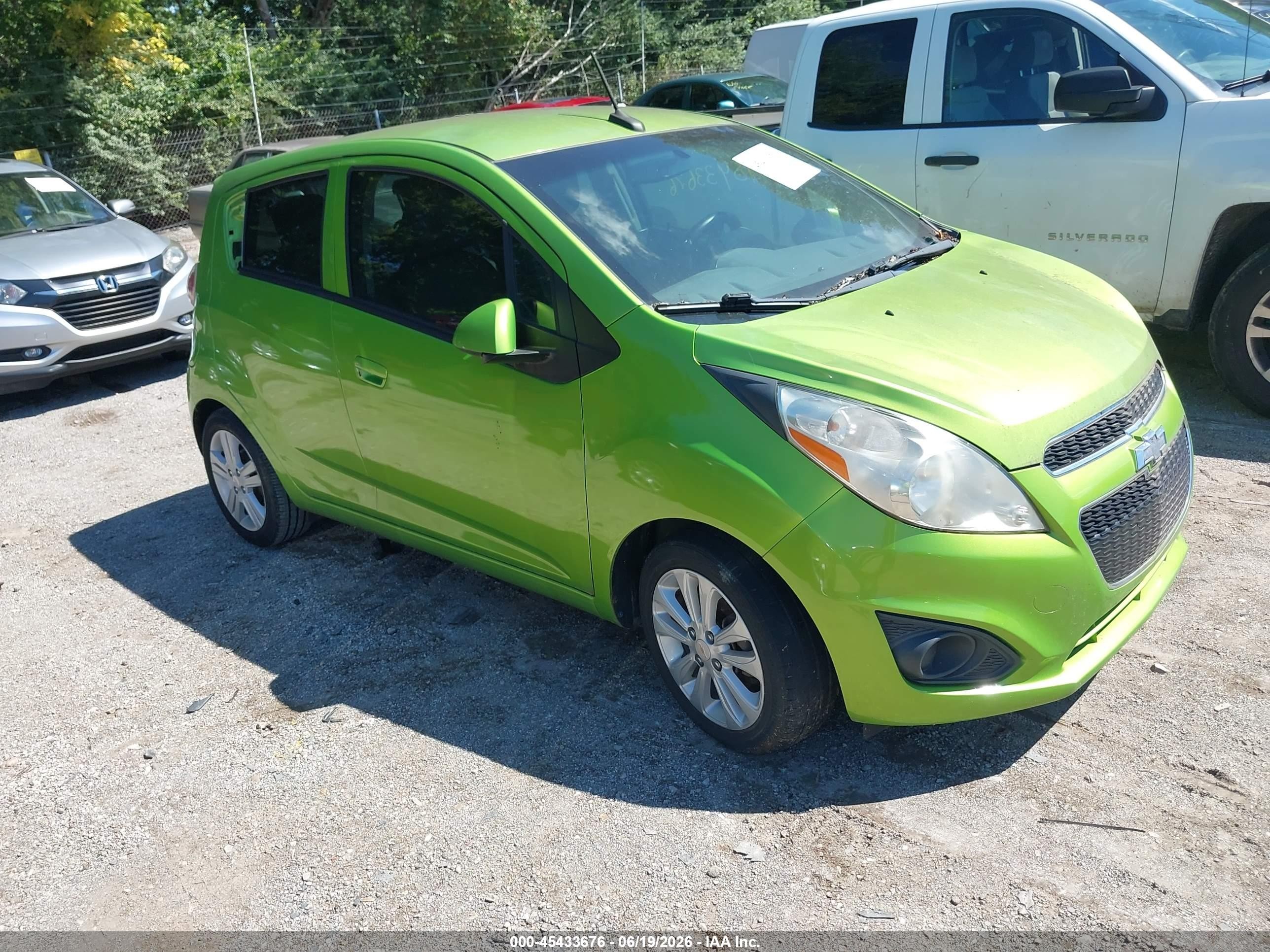 2014 Chevrolet Spark Ls Auto Green vin: KL8CB6S96EC549254