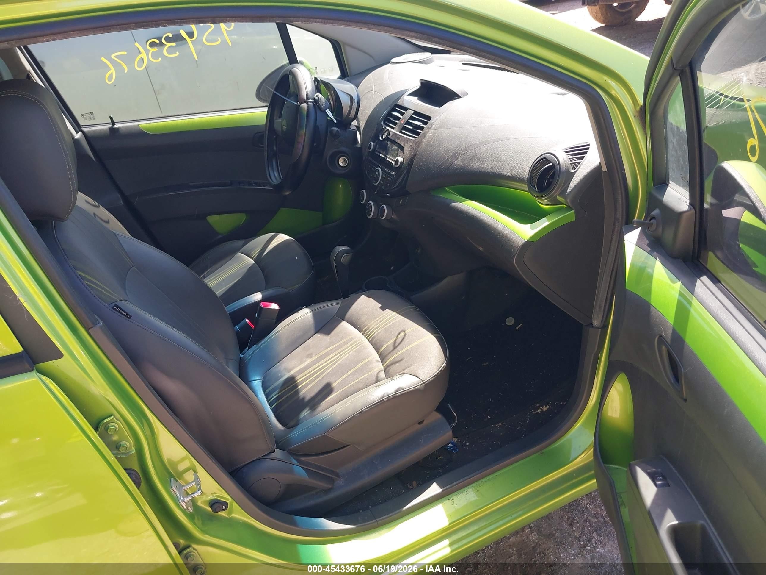 2014 Chevrolet Spark Ls Auto Green vin: KL8CB6S96EC549254