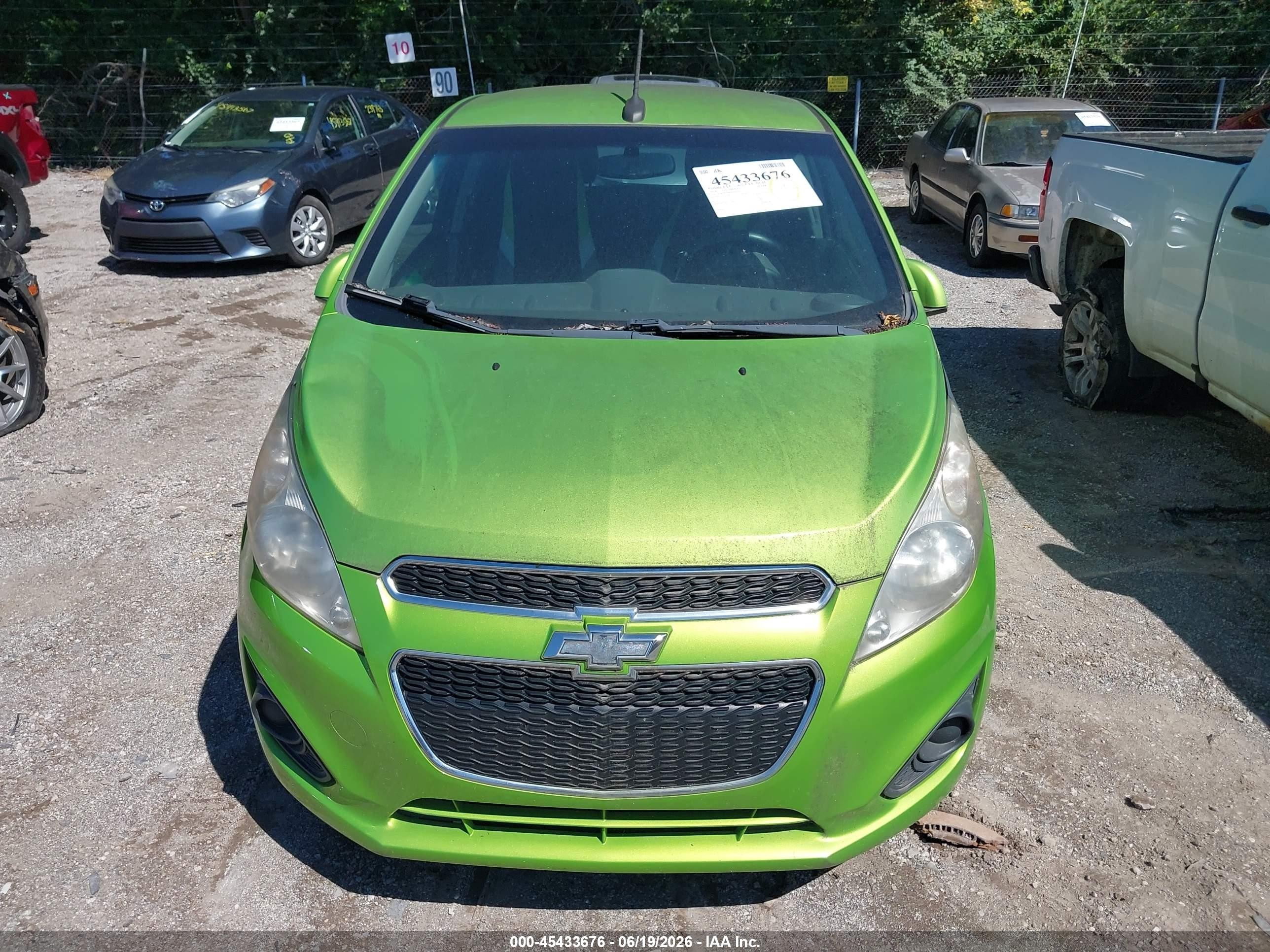2014 Chevrolet Spark Ls Auto Green vin: KL8CB6S96EC549254