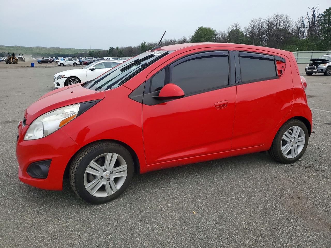 2014 Chevrolet Spark Ls Red vin: KL8CB6S96EC583288