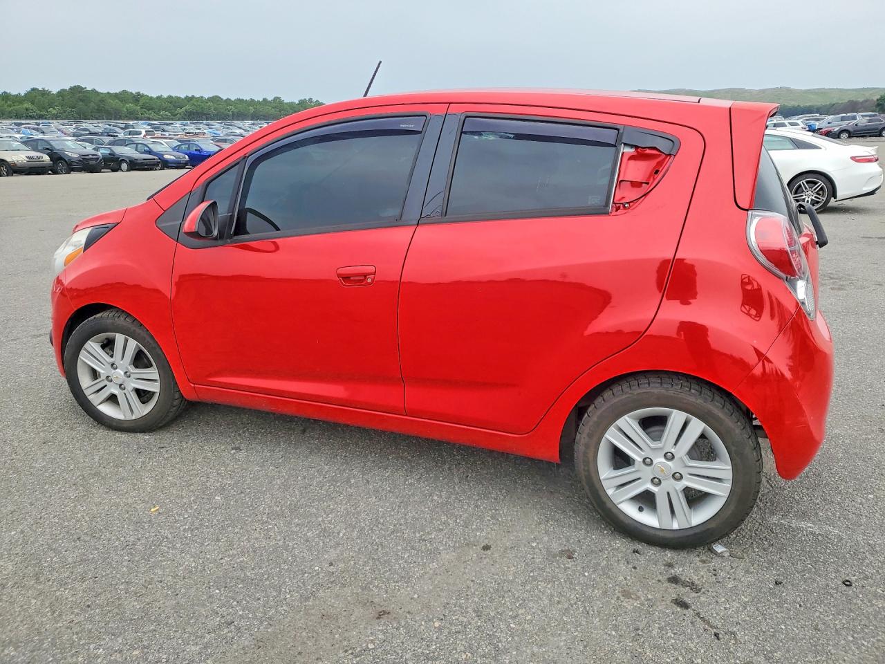 2014 Chevrolet Spark Ls Red vin: KL8CB6S96EC583288