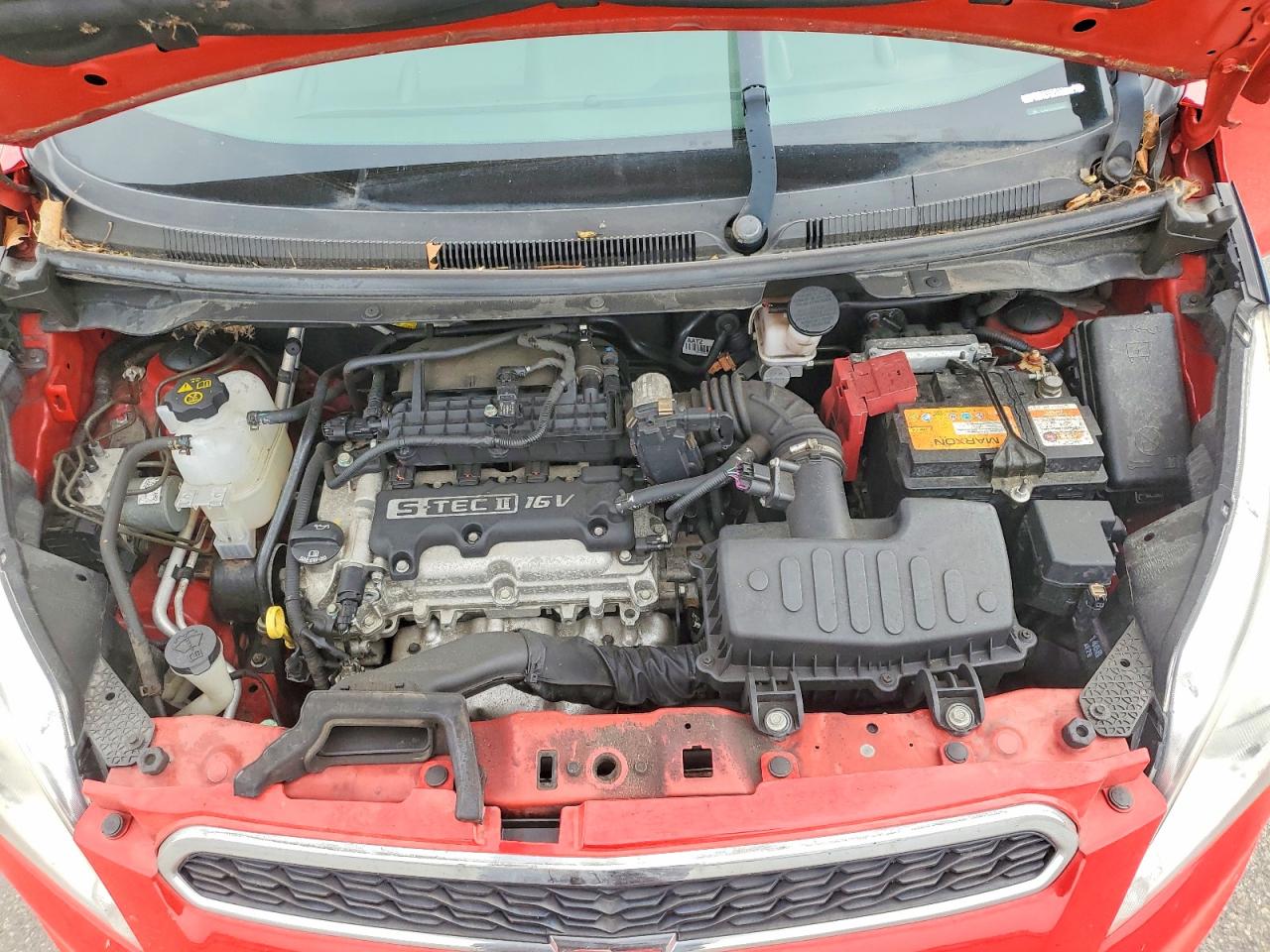 2014 Chevrolet Spark Ls Red vin: KL8CB6S96EC583288