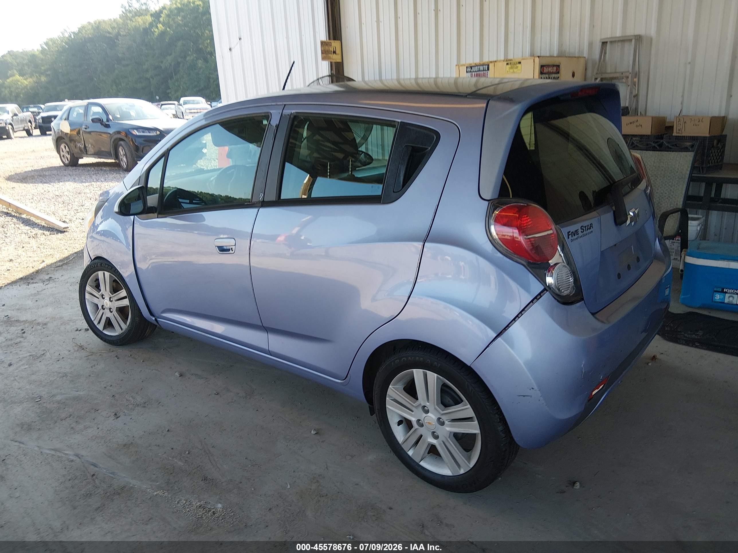 2015 Chevrolet Spark Ls Cvt Blue vin: KL8CB6S96FC712728