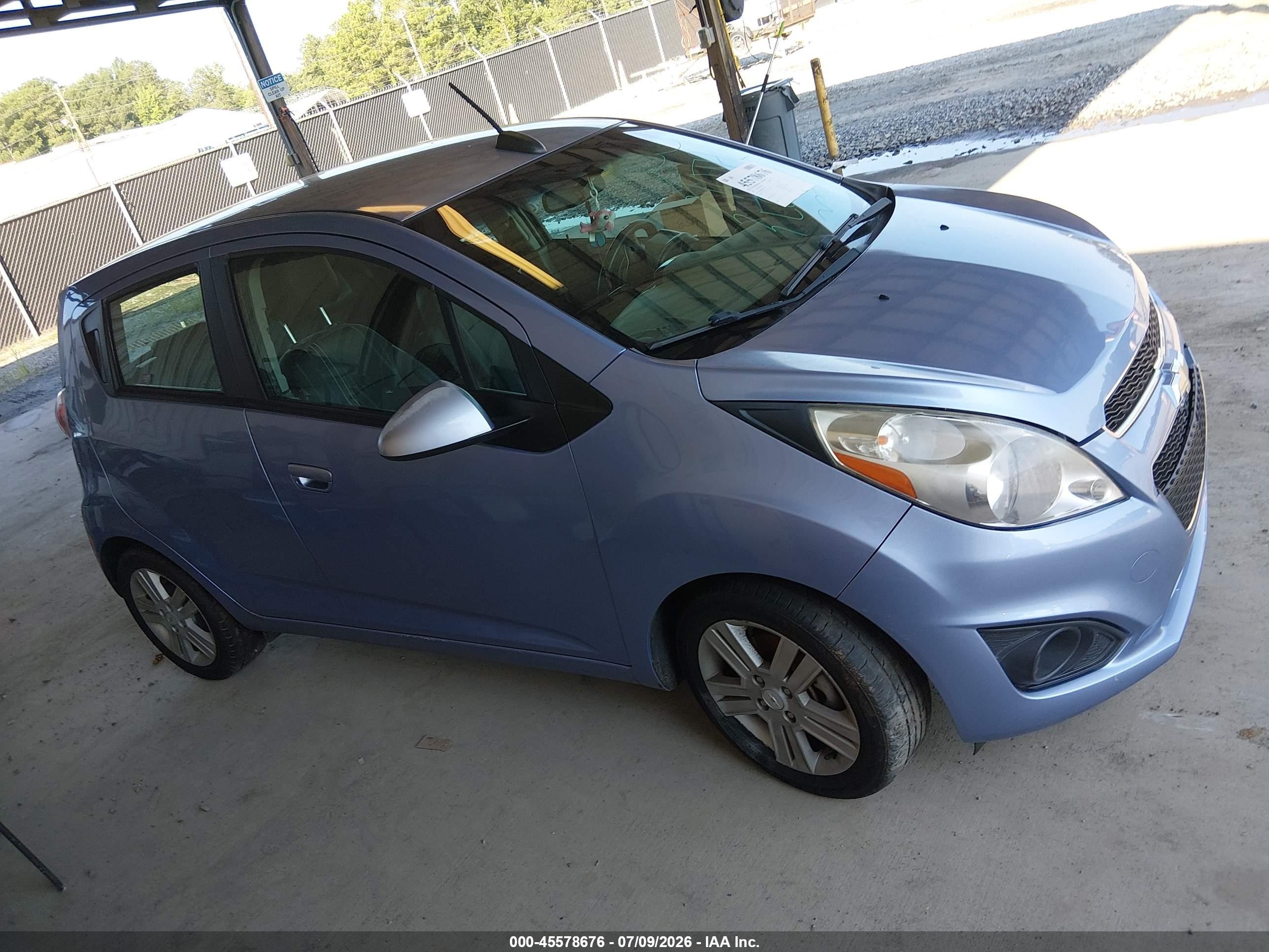2015 Chevrolet Spark Ls Cvt Blue vin: KL8CB6S96FC712728