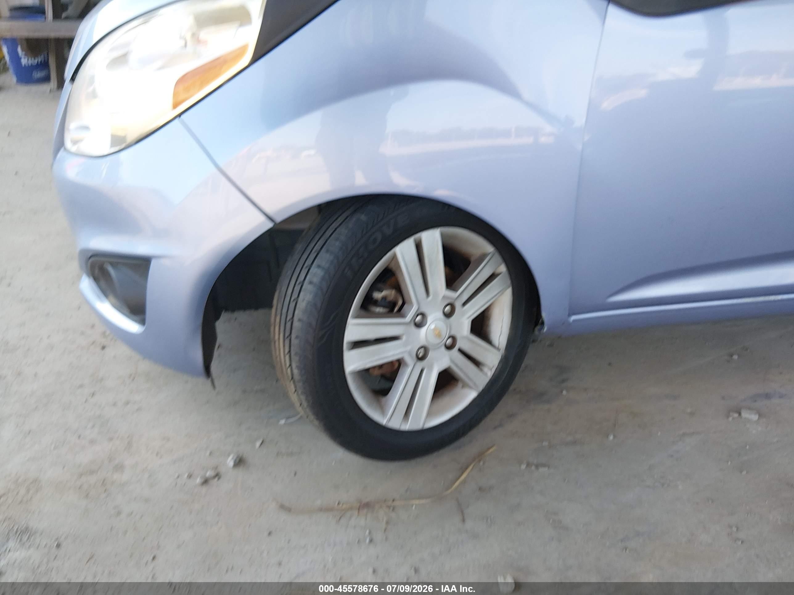 2015 Chevrolet Spark Ls Cvt Blue vin: KL8CB6S96FC712728
