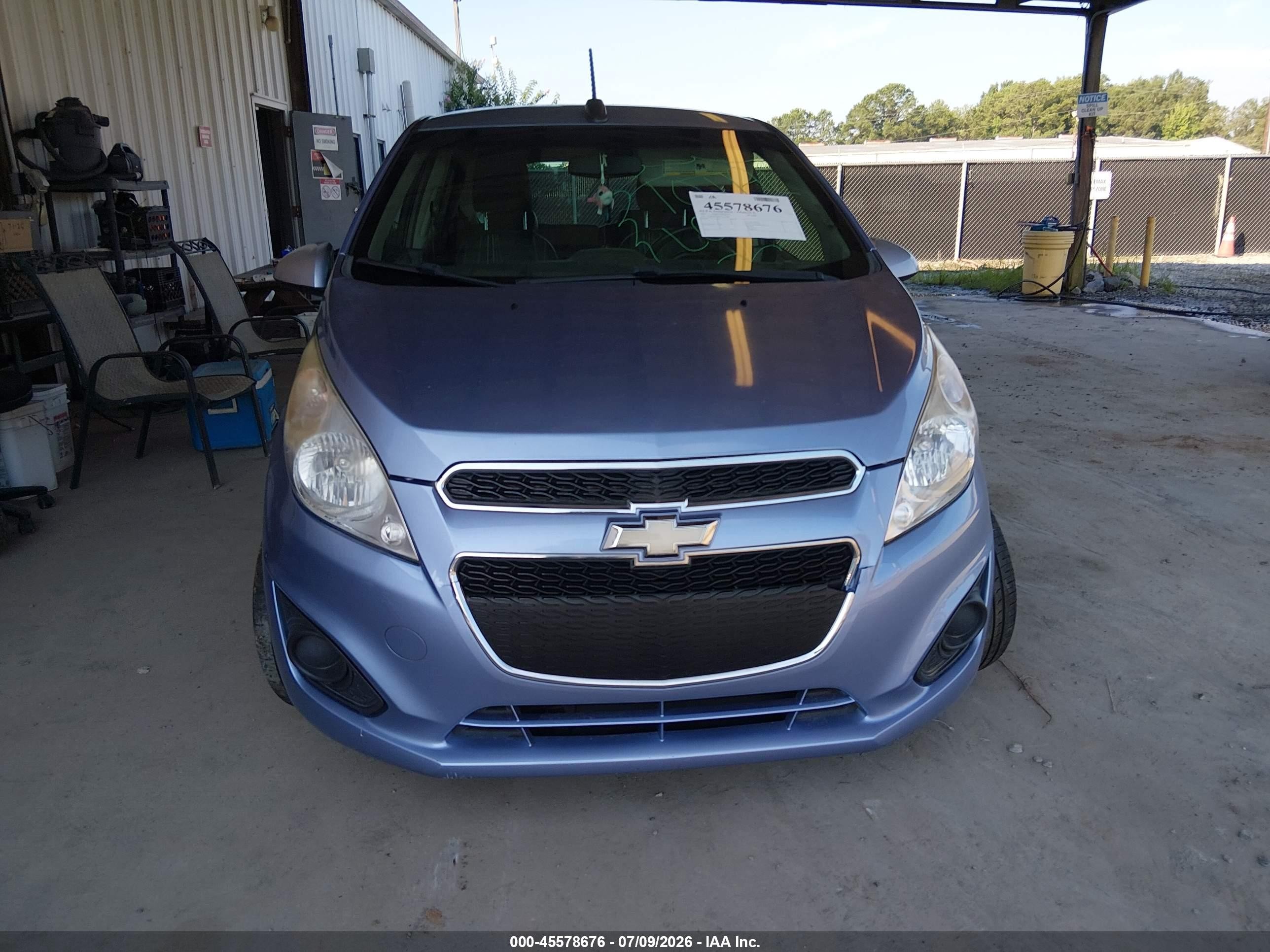 2015 Chevrolet Spark Ls Cvt Blue vin: KL8CB6S96FC712728