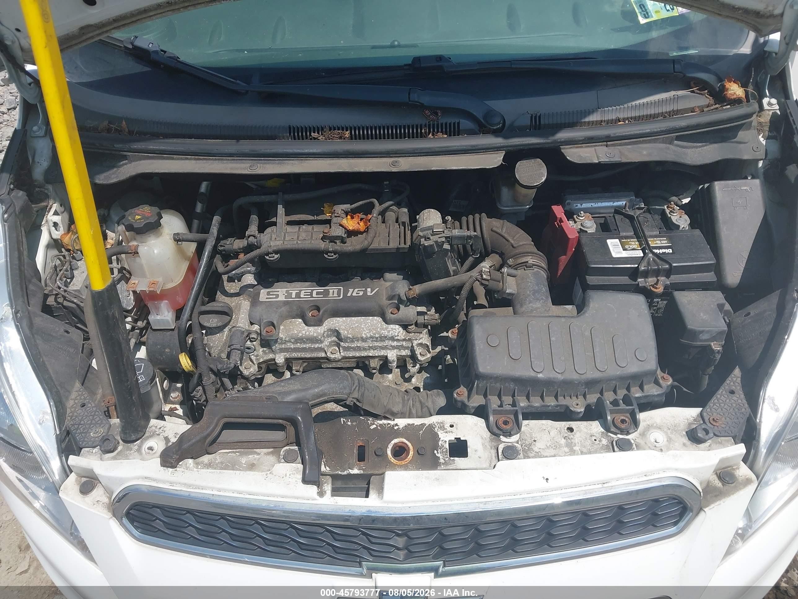 2015 Chevrolet Spark Ls Cvt Белый vin: KL8CB6S96FC753389