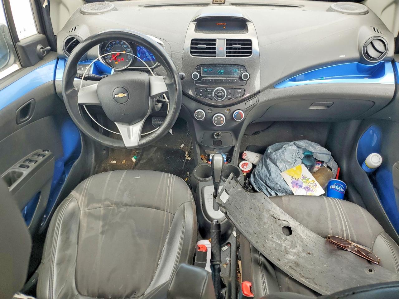 2014 Chevrolet Spark Ls Blue vin: KL8CB6S97EC442259
