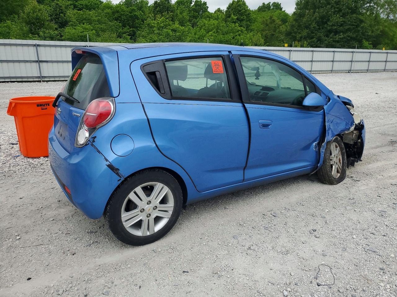 2014 Chevrolet Spark Ls Blue vin: KL8CB6S97EC442259