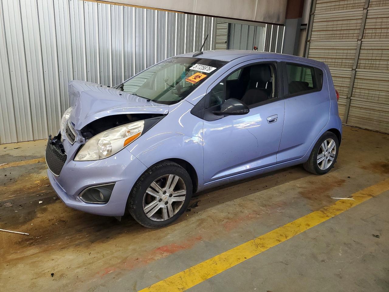 2014 Chevrolet Spark Ls Blue vin: KL8CB6S97EC476895