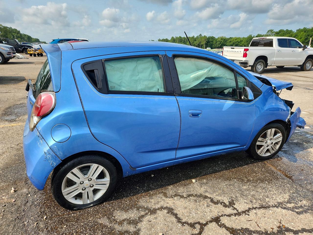 2014 Chevrolet Spark Ls Blue vin: KL8CB6S97EC570033