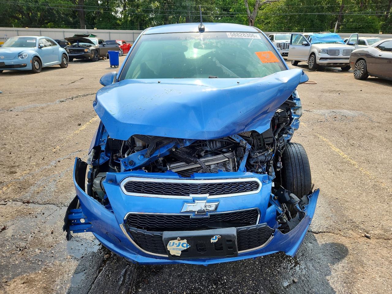 2014 Chevrolet Spark Ls Blue vin: KL8CB6S97EC570033