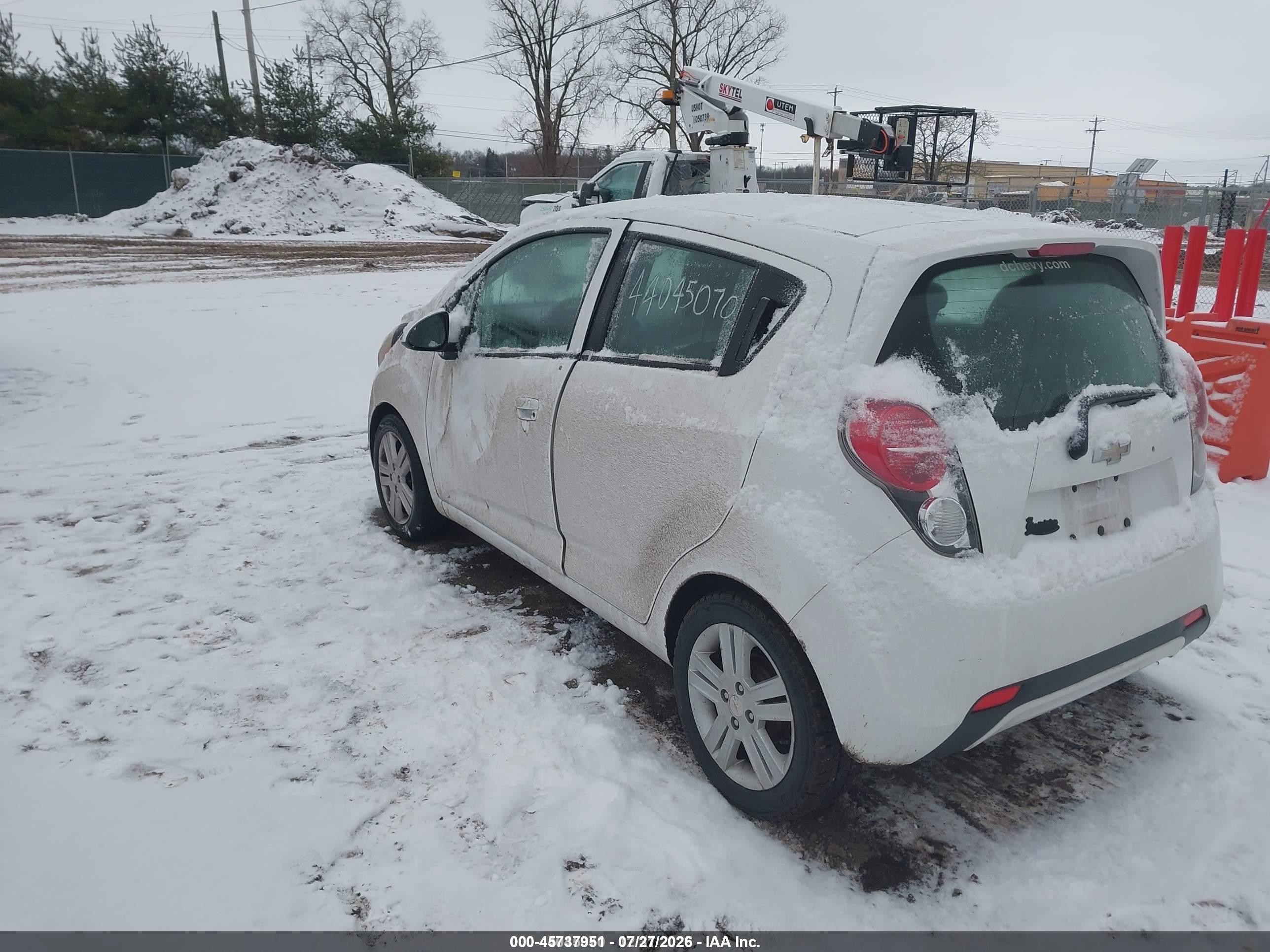 2014 Chevrolet Spark Ls Auto White vin: KL8CB6S97EC575426