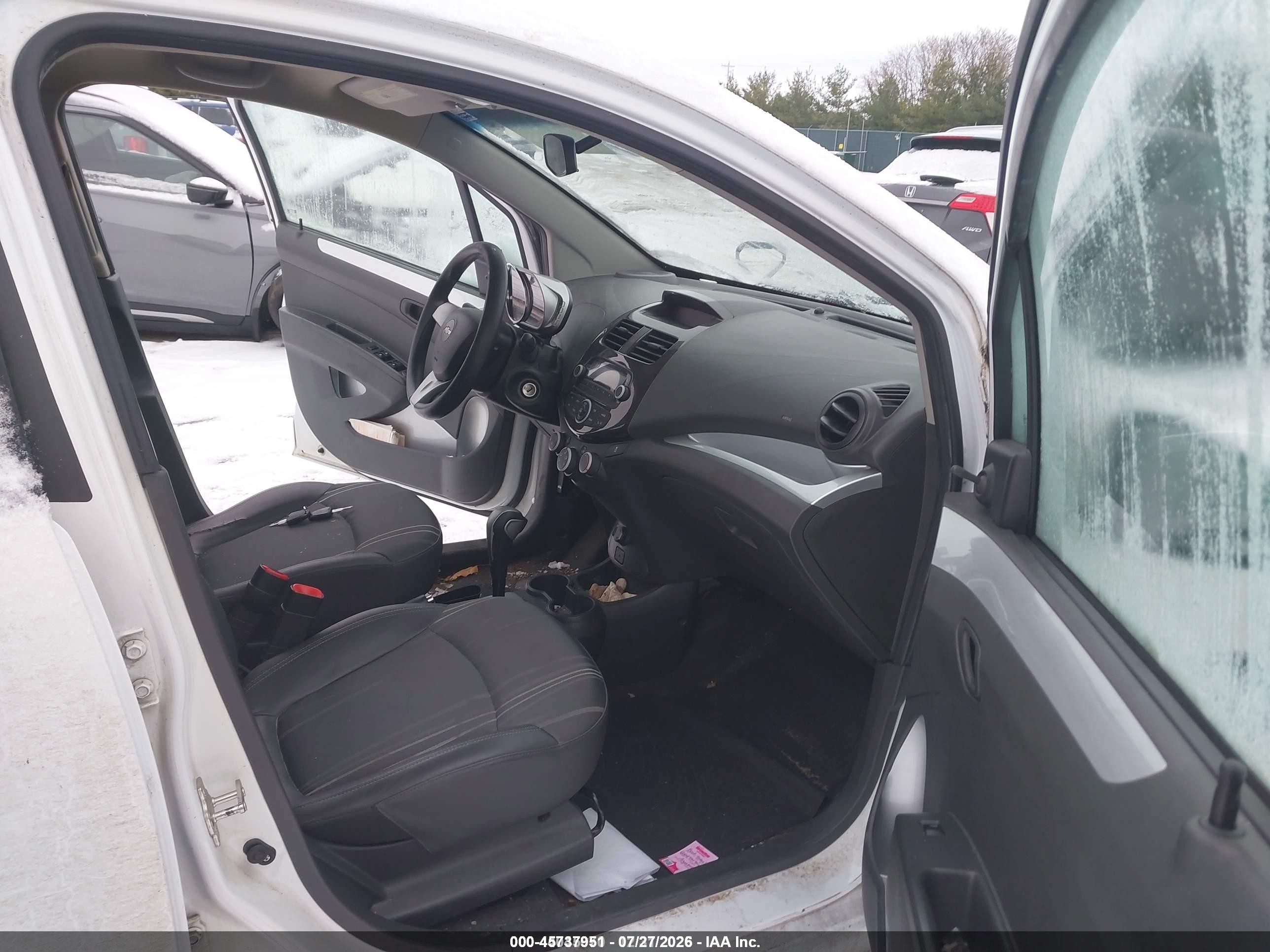 2014 Chevrolet Spark Ls Auto White vin: KL8CB6S97EC575426