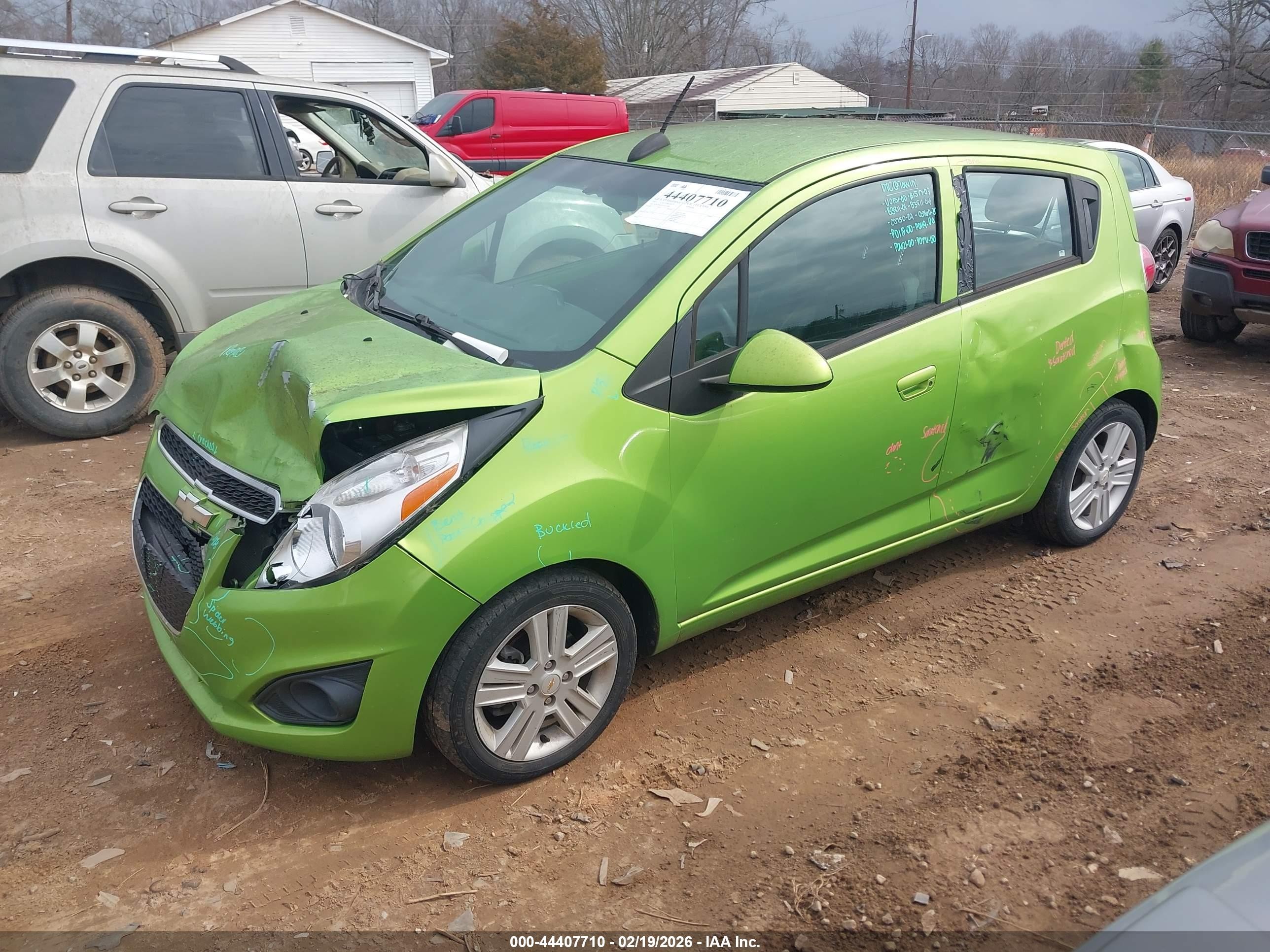 2015 Chevrolet Spark Ls Cvt Green vin: KL8CB6S97FC811008