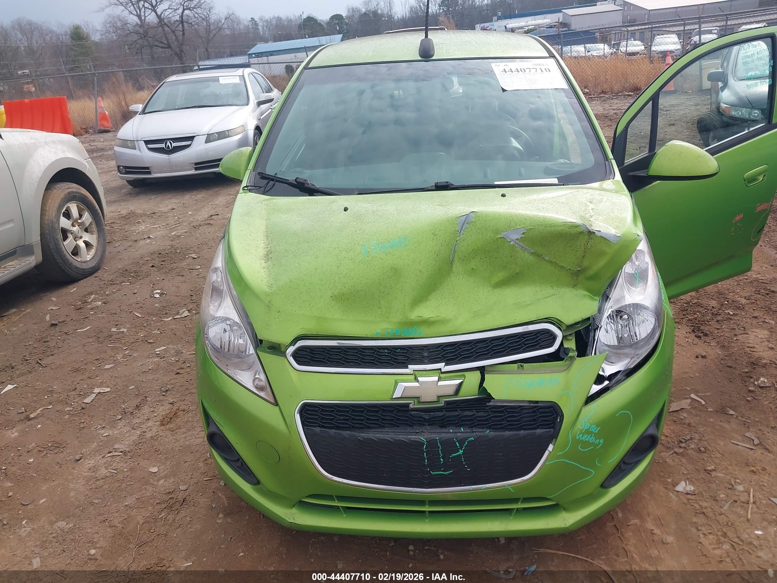2015 Chevrolet Spark Ls Cvt Green vin: KL8CB6S97FC811008