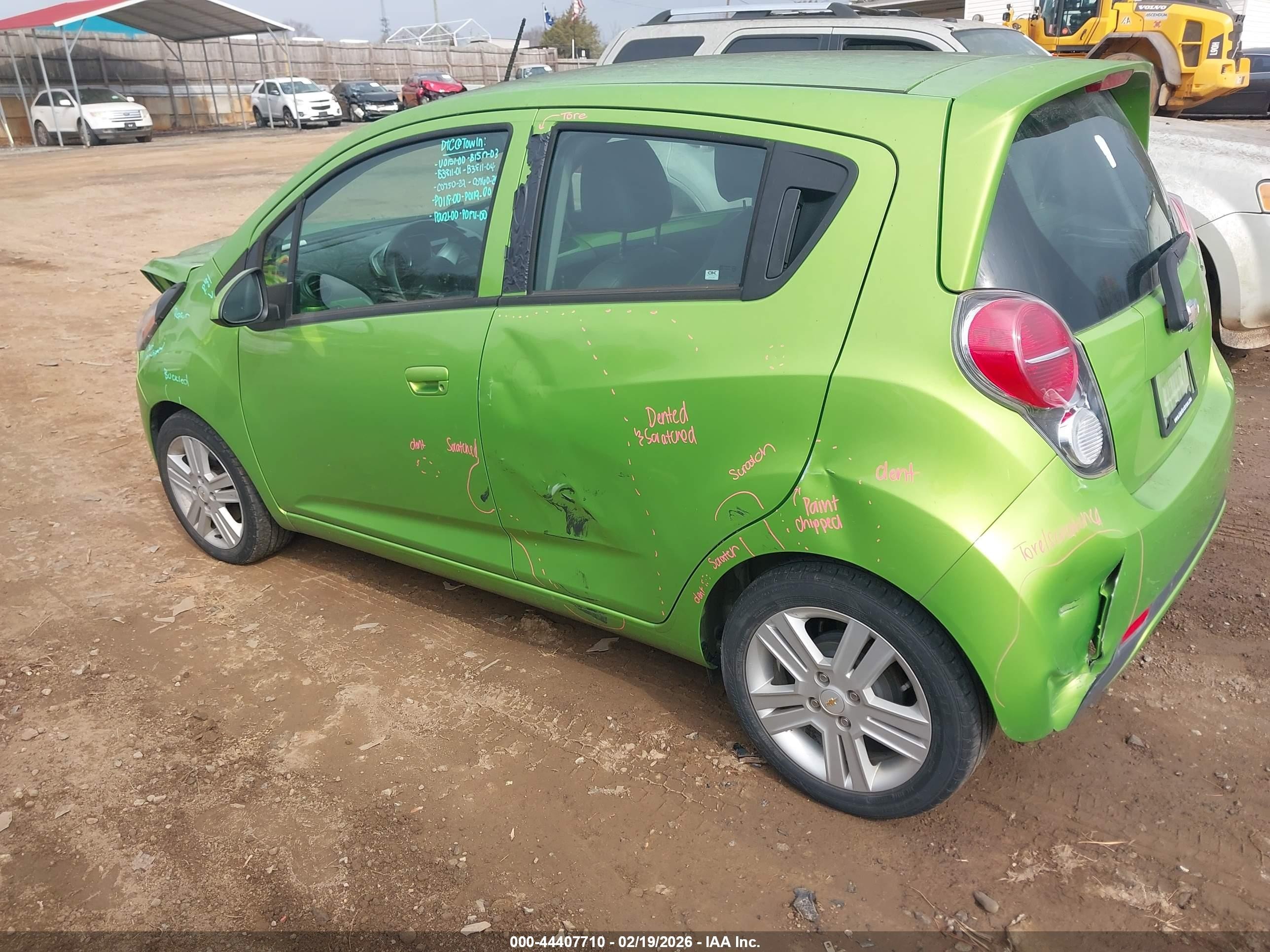 2015 Chevrolet Spark Ls Cvt Green vin: KL8CB6S97FC811008