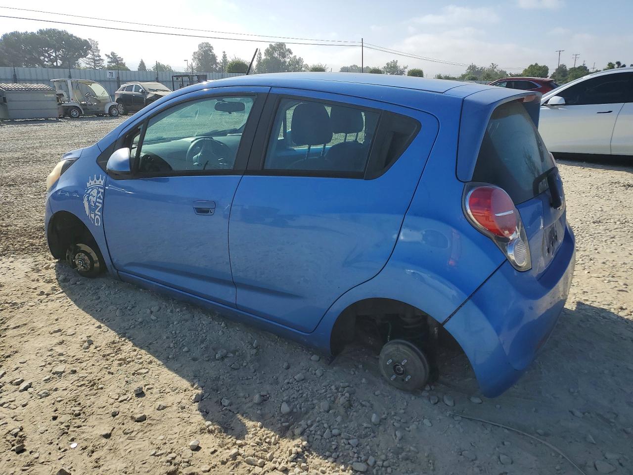 2013 Chevrolet Spark Ls Blue vin: KL8CB6S98DC503553