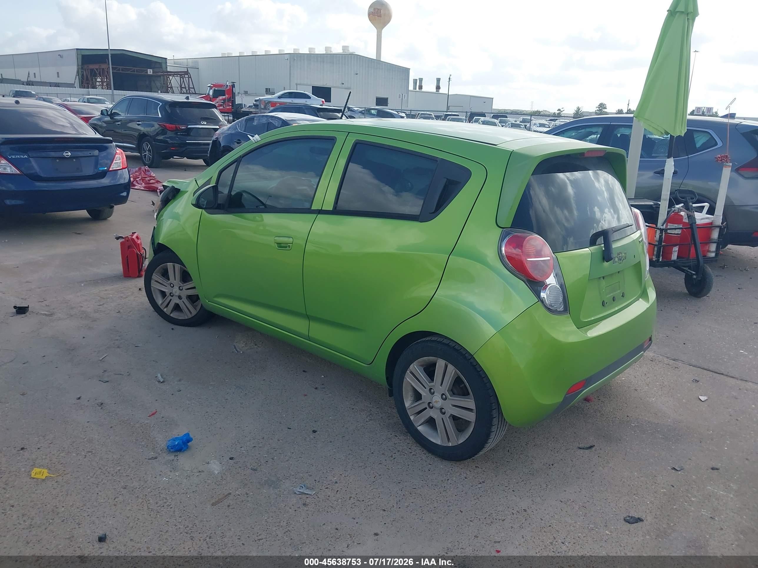 2014 Chevrolet Spark Ls Auto Green vin: KL8CB6S98EC498999