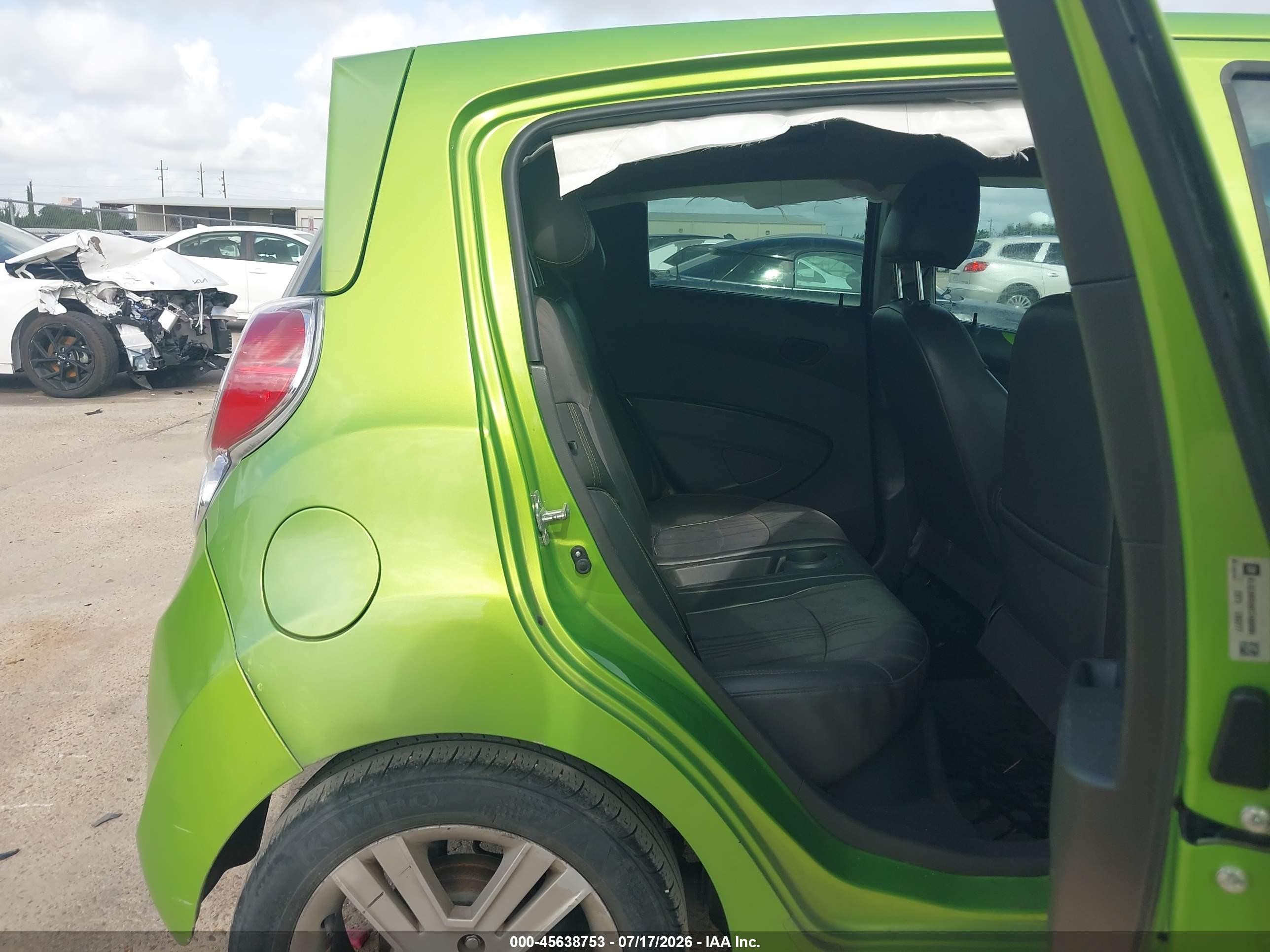 2014 Chevrolet Spark Ls Auto Green vin: KL8CB6S98EC498999