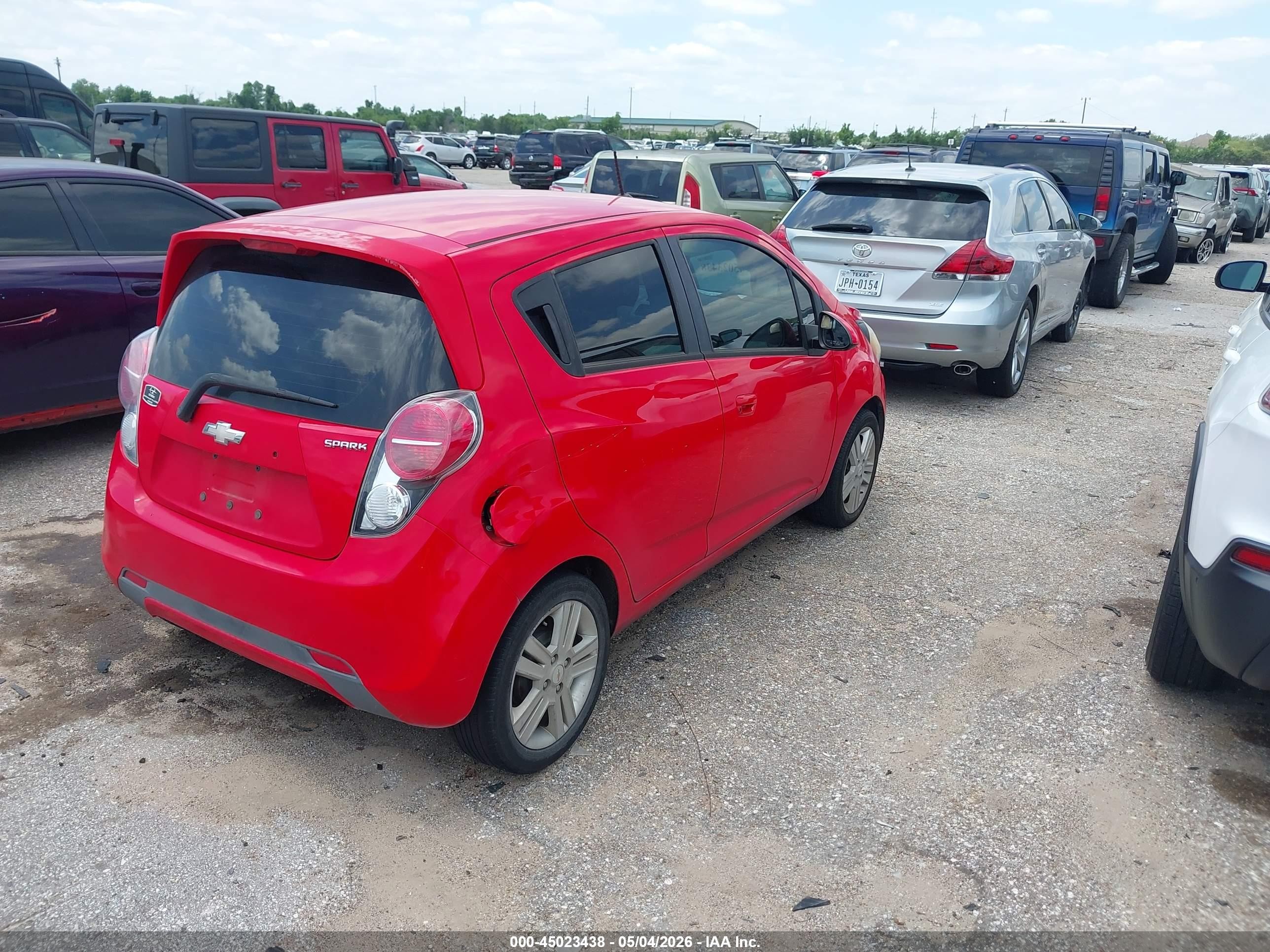 2015 Chevrolet Spark Ls Cvt Red vin: KL8CB6S98FC716571