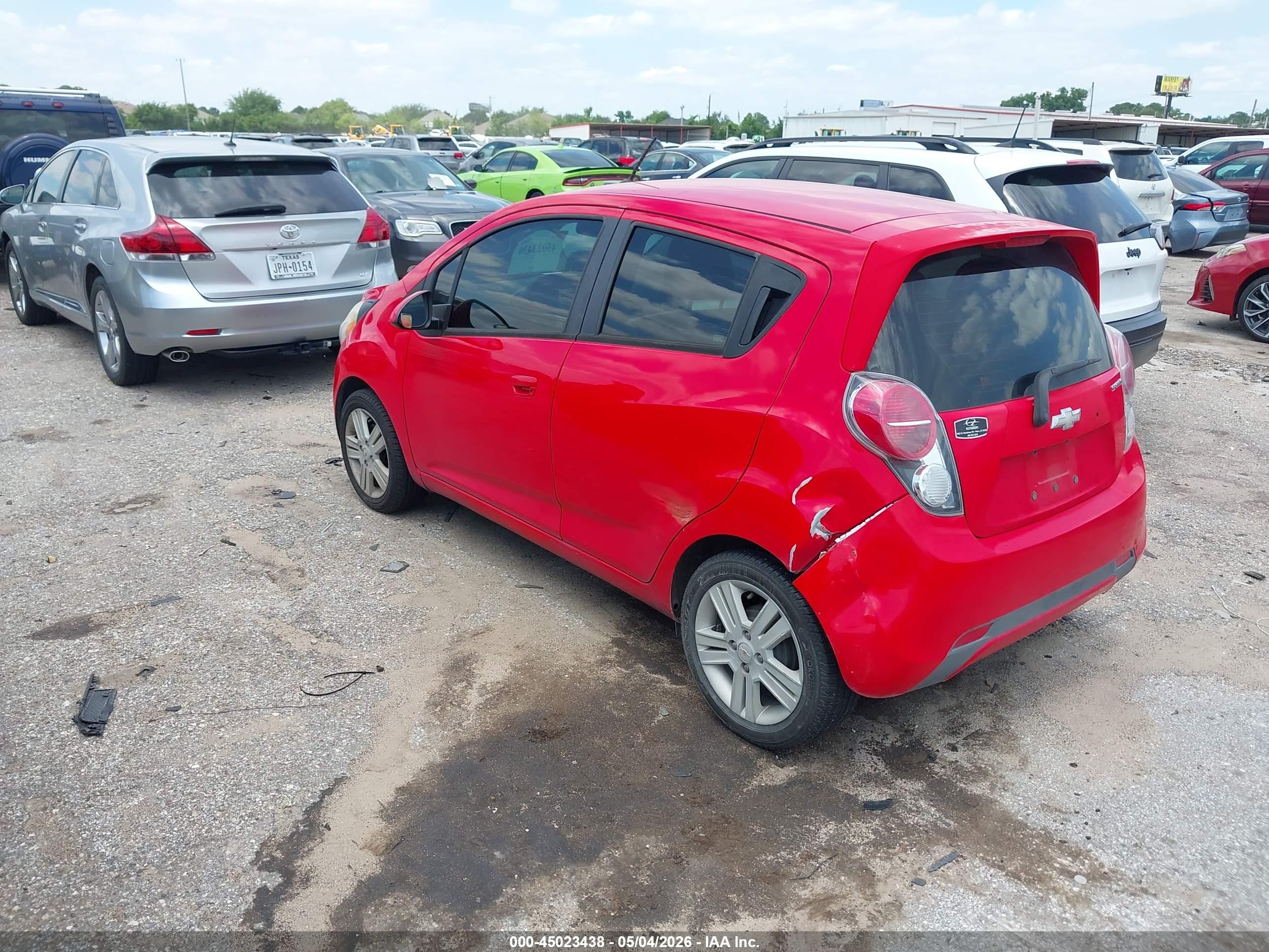 2015 Chevrolet Spark Ls Cvt Red vin: KL8CB6S98FC716571