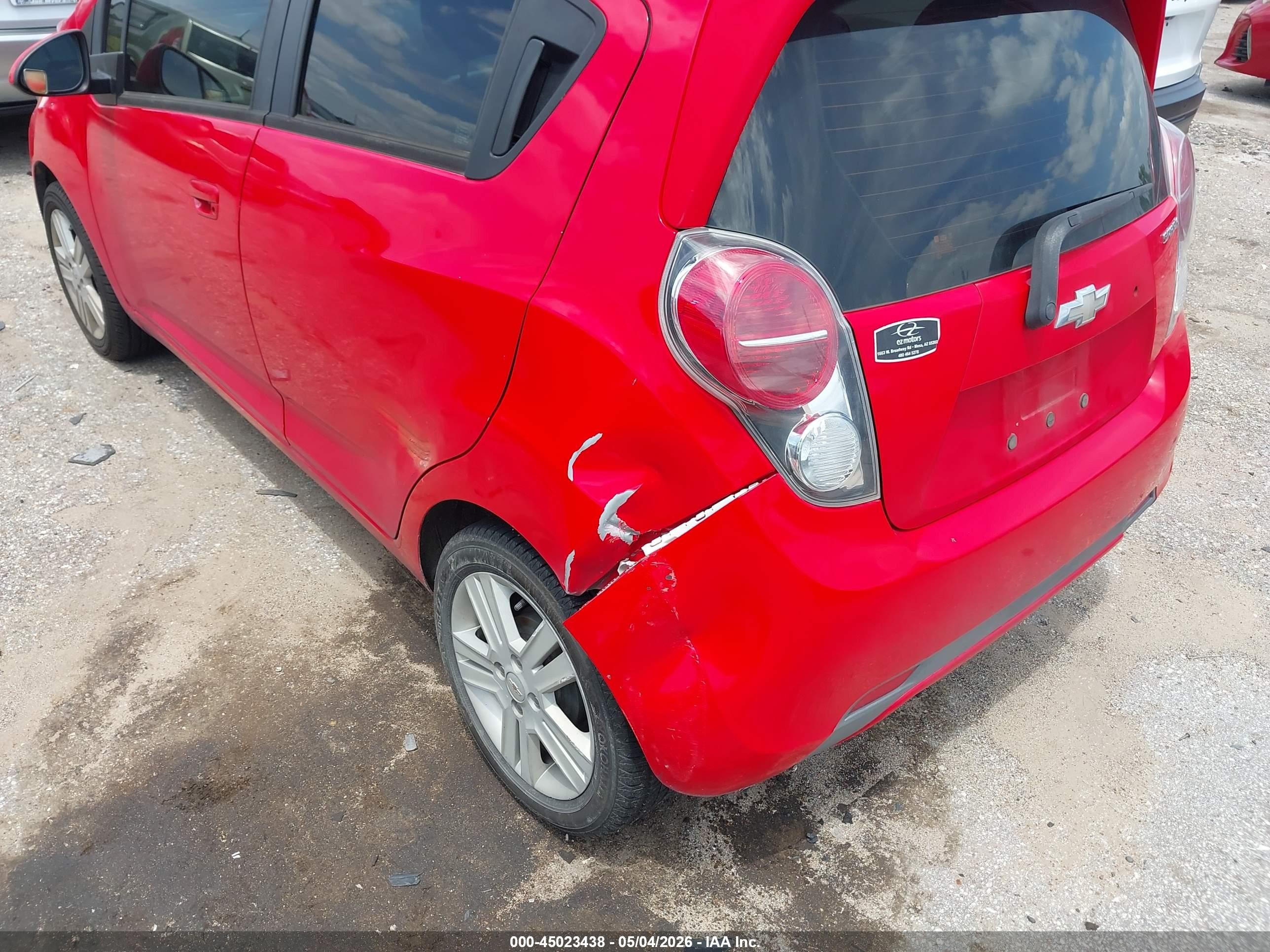 2015 Chevrolet Spark Ls Cvt Red vin: KL8CB6S98FC716571