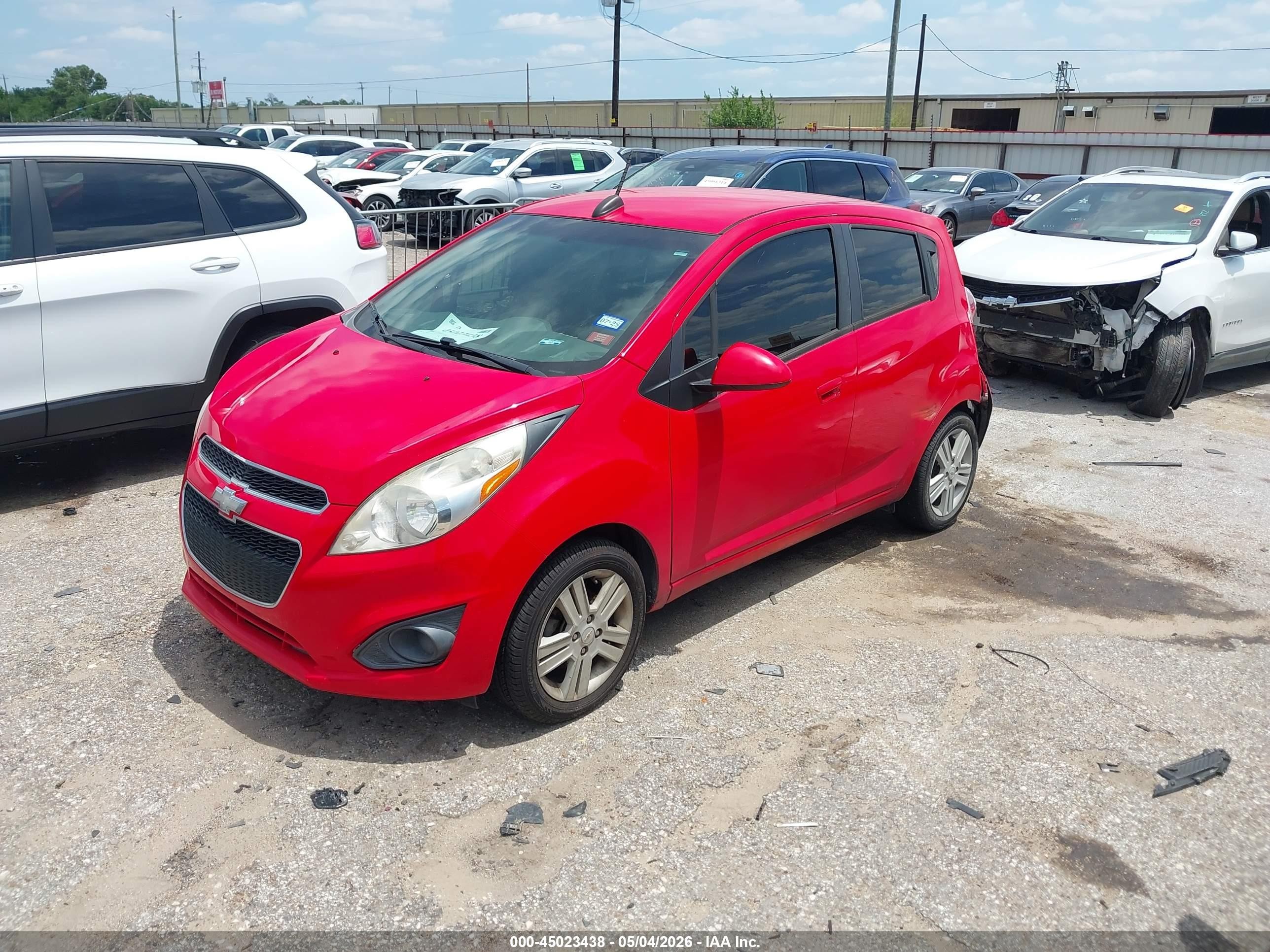 2015 Chevrolet Spark Ls Cvt Red vin: KL8CB6S98FC716571