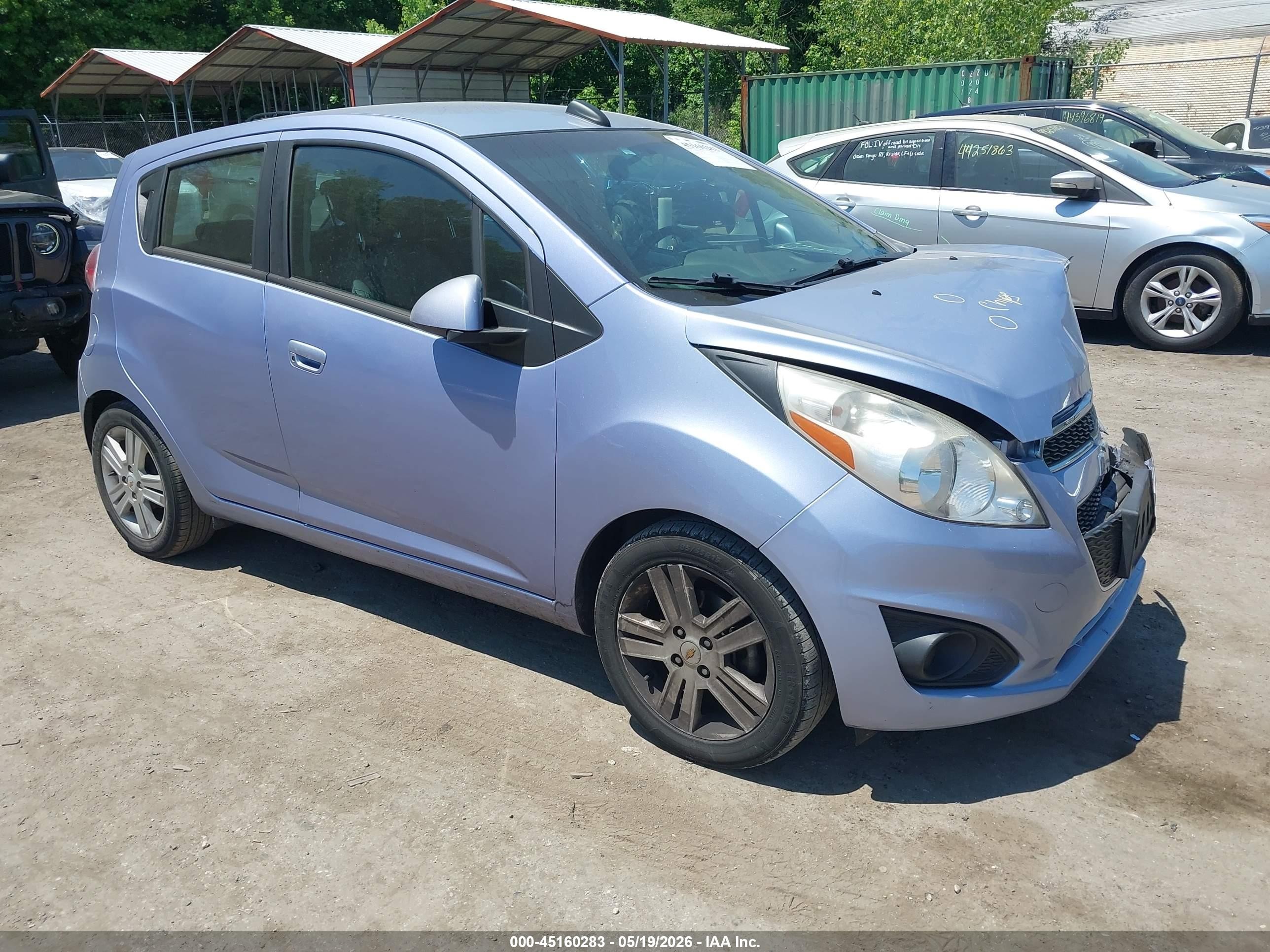 2015 Chevrolet Spark Ls Cvt Light Blue vin: KL8CB6S98FC751028