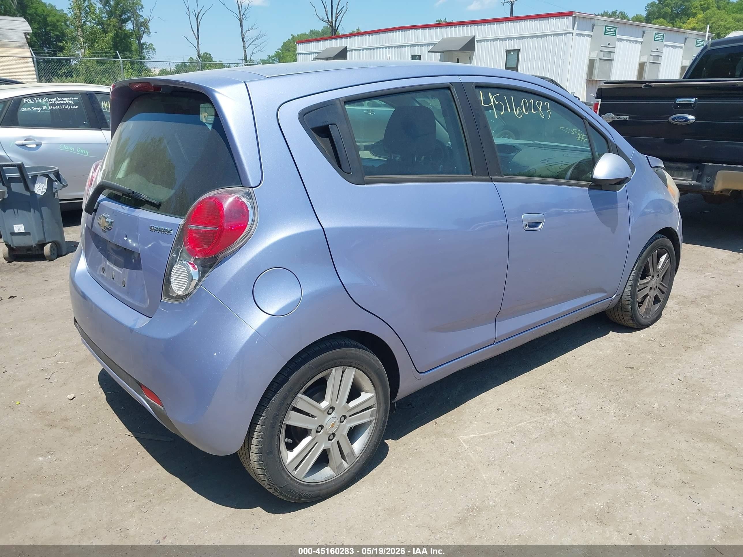 2015 Chevrolet Spark Ls Cvt Light Blue vin: KL8CB6S98FC751028