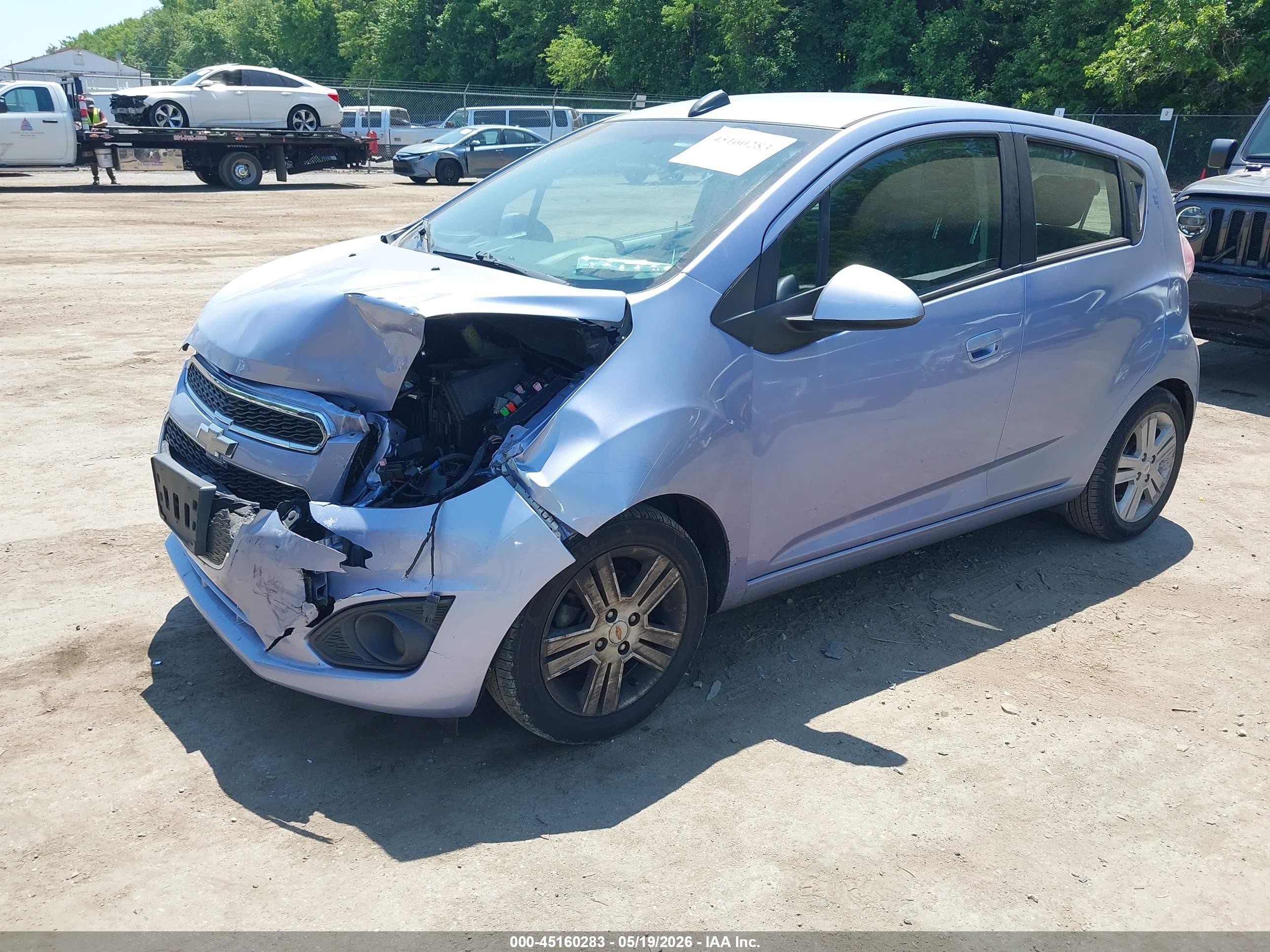 2015 Chevrolet Spark Ls Cvt Light Blue vin: KL8CB6S98FC751028