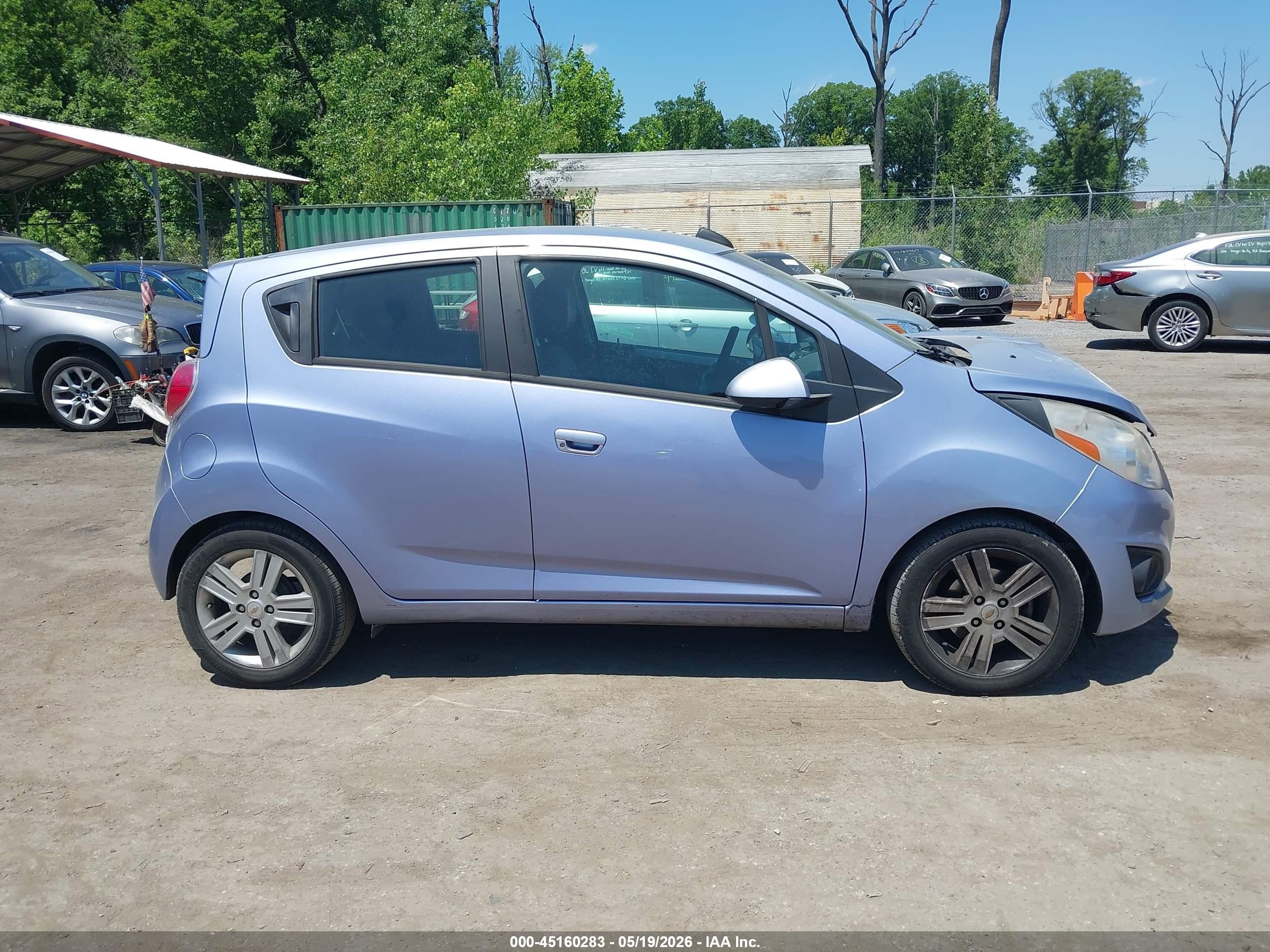 2015 Chevrolet Spark Ls Cvt Light Blue vin: KL8CB6S98FC751028