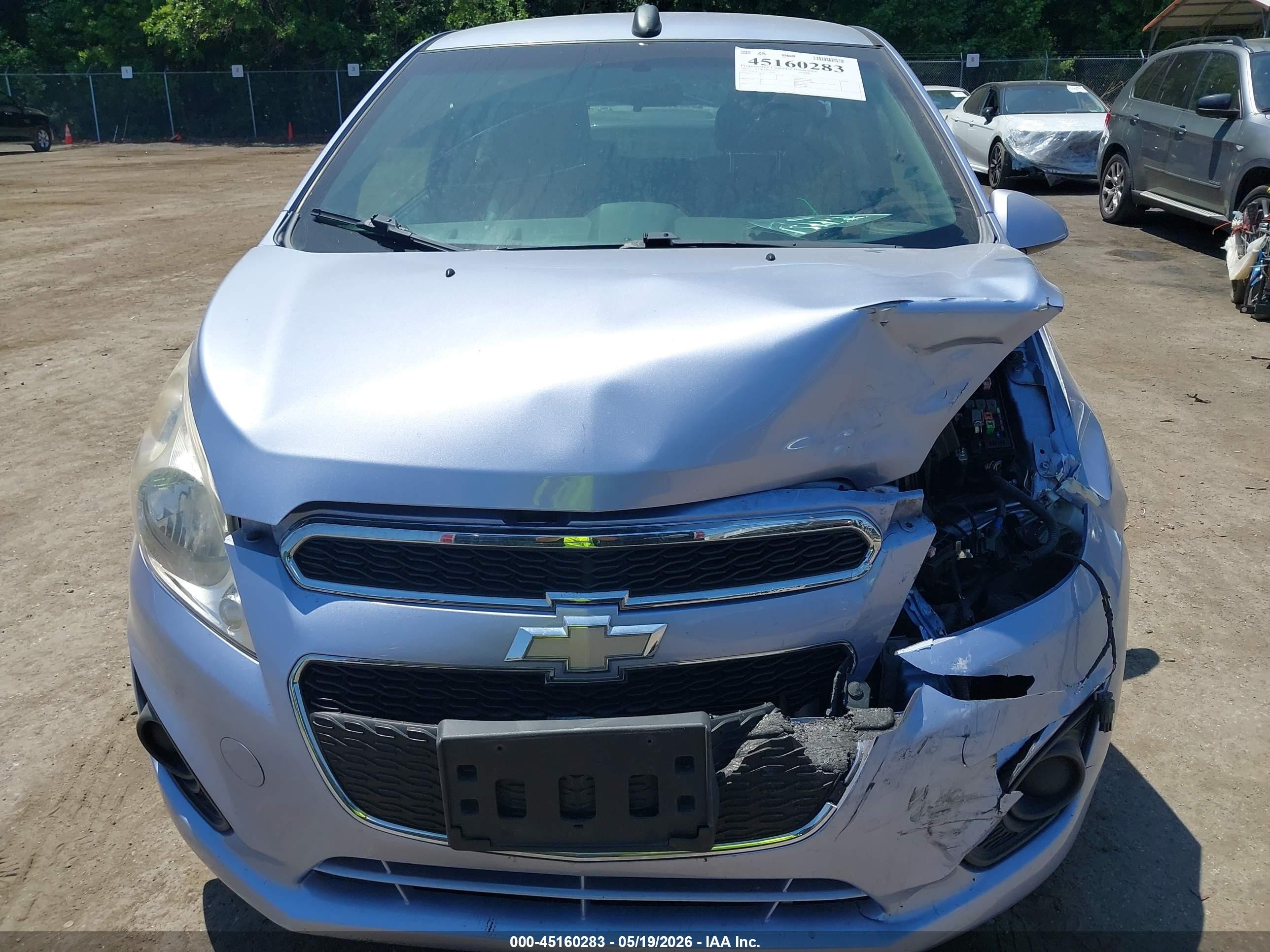 2015 Chevrolet Spark Ls Cvt Light Blue vin: KL8CB6S98FC751028
