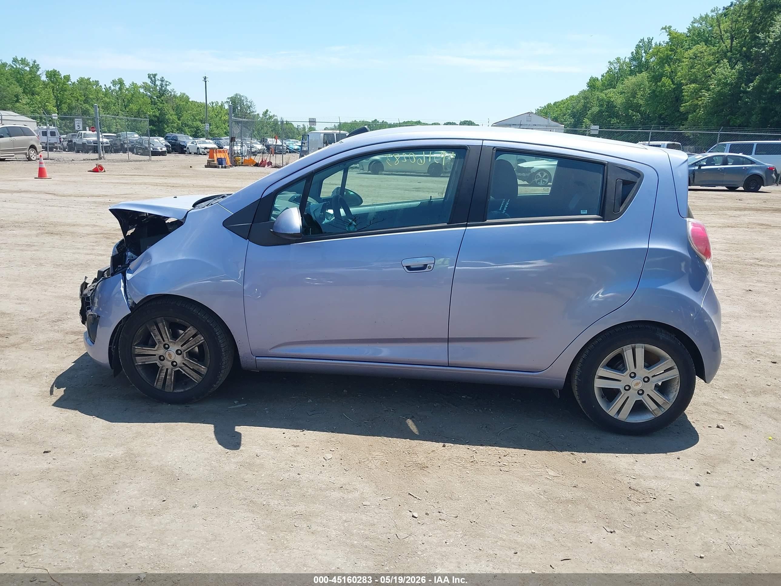 2015 Chevrolet Spark Ls Cvt Light Blue vin: KL8CB6S98FC751028