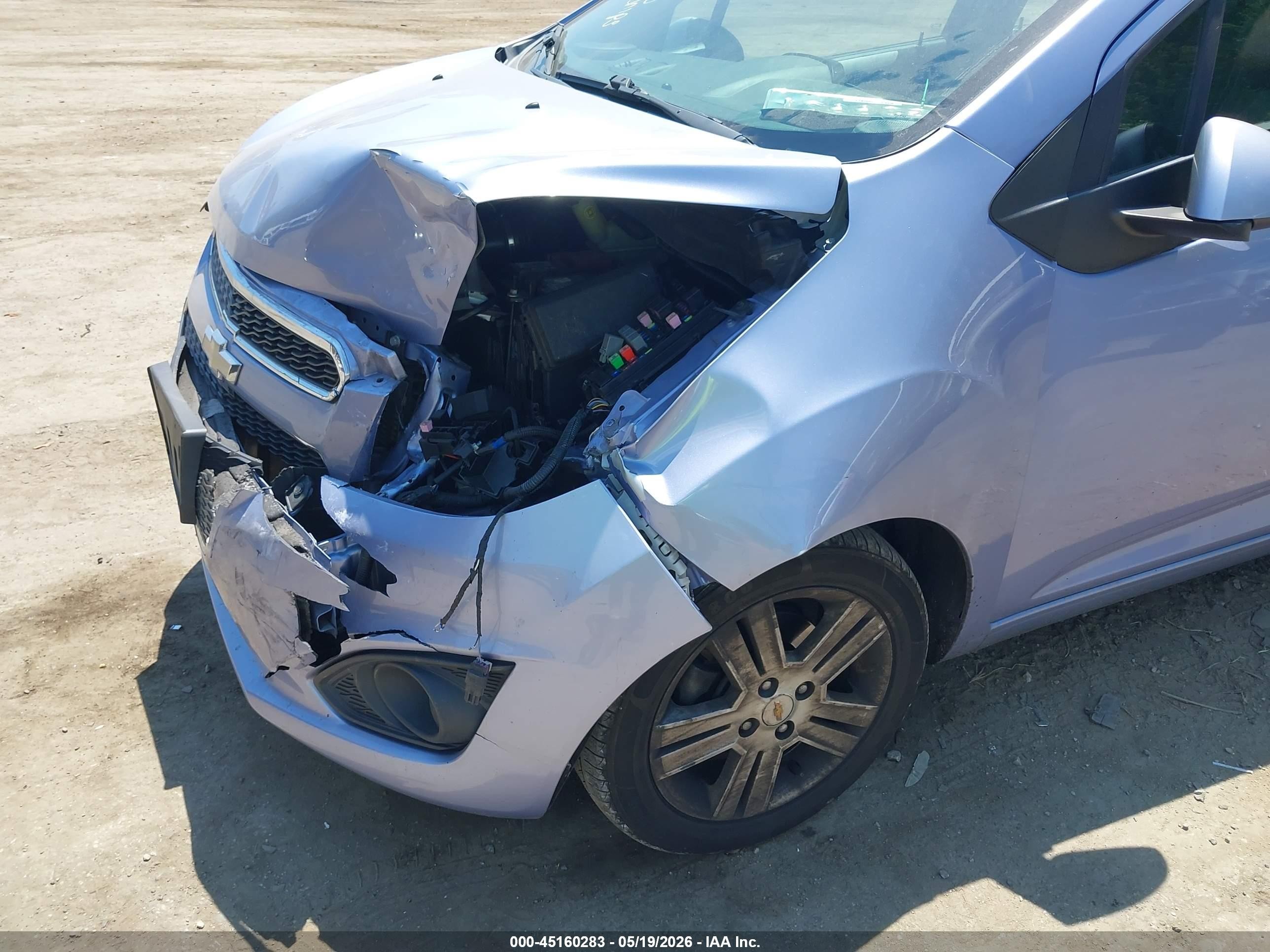 2015 Chevrolet Spark Ls Cvt Light Blue vin: KL8CB6S98FC751028