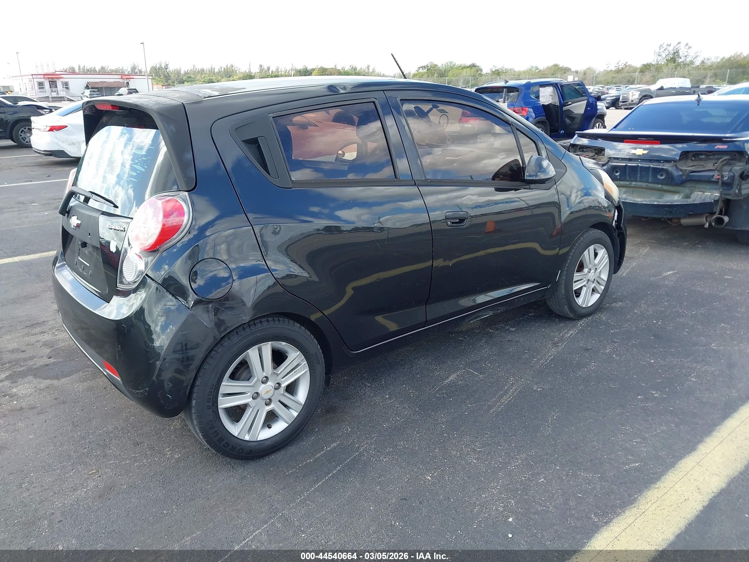 2013 Chevrolet Spark Ls Auto Black vin: KL8CB6S99DC563048