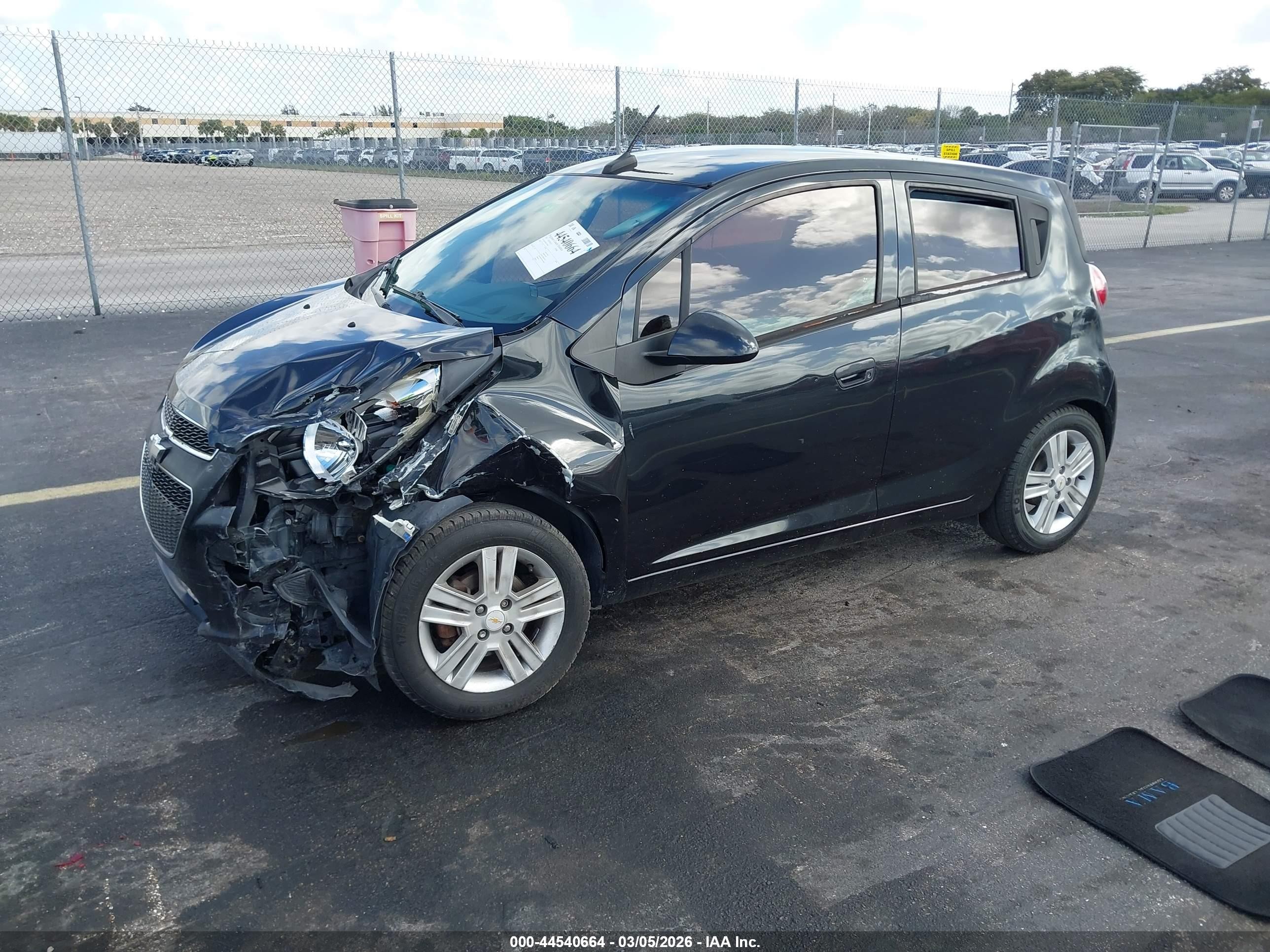 2013 Chevrolet Spark Ls Auto Black vin: KL8CB6S99DC563048