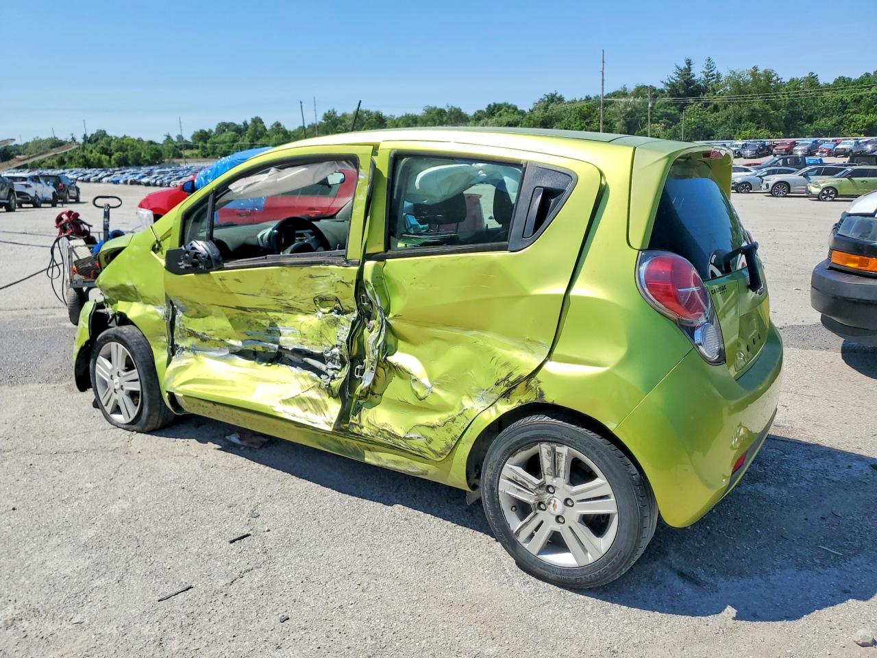 2013 Chevrolet Spark Ls Зеленый vin: KL8CB6S99DC589701