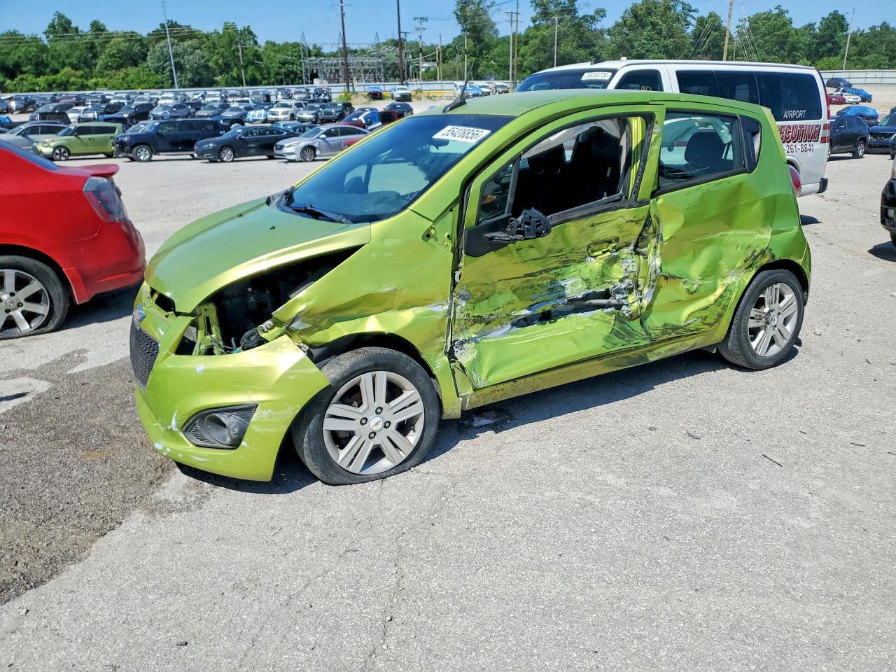 2013 Chevrolet Spark Ls Зеленый vin: KL8CB6S99DC589701