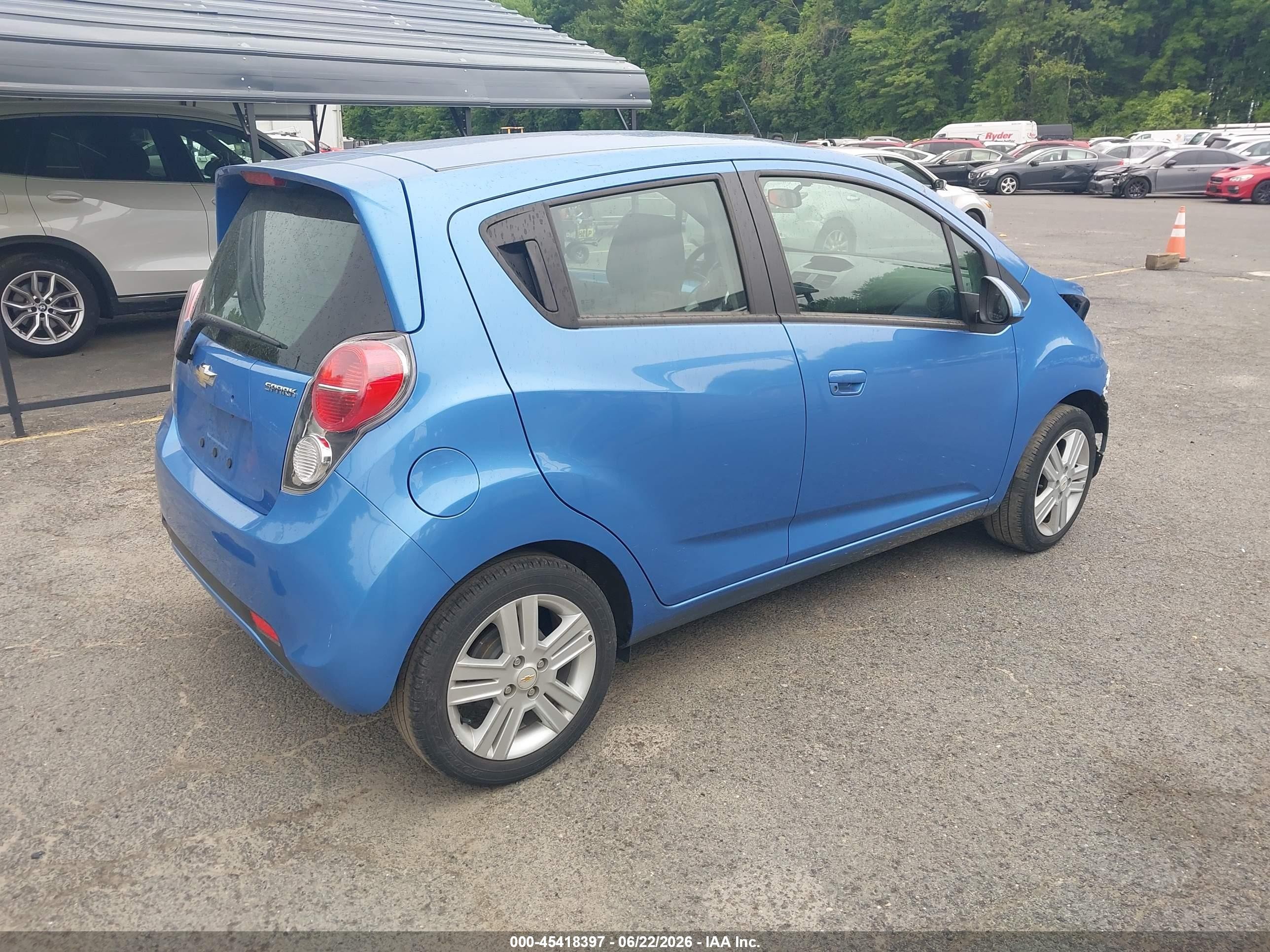 2014 Chevrolet Spark Ls Auto Blue vin: KL8CB6S99EC415077