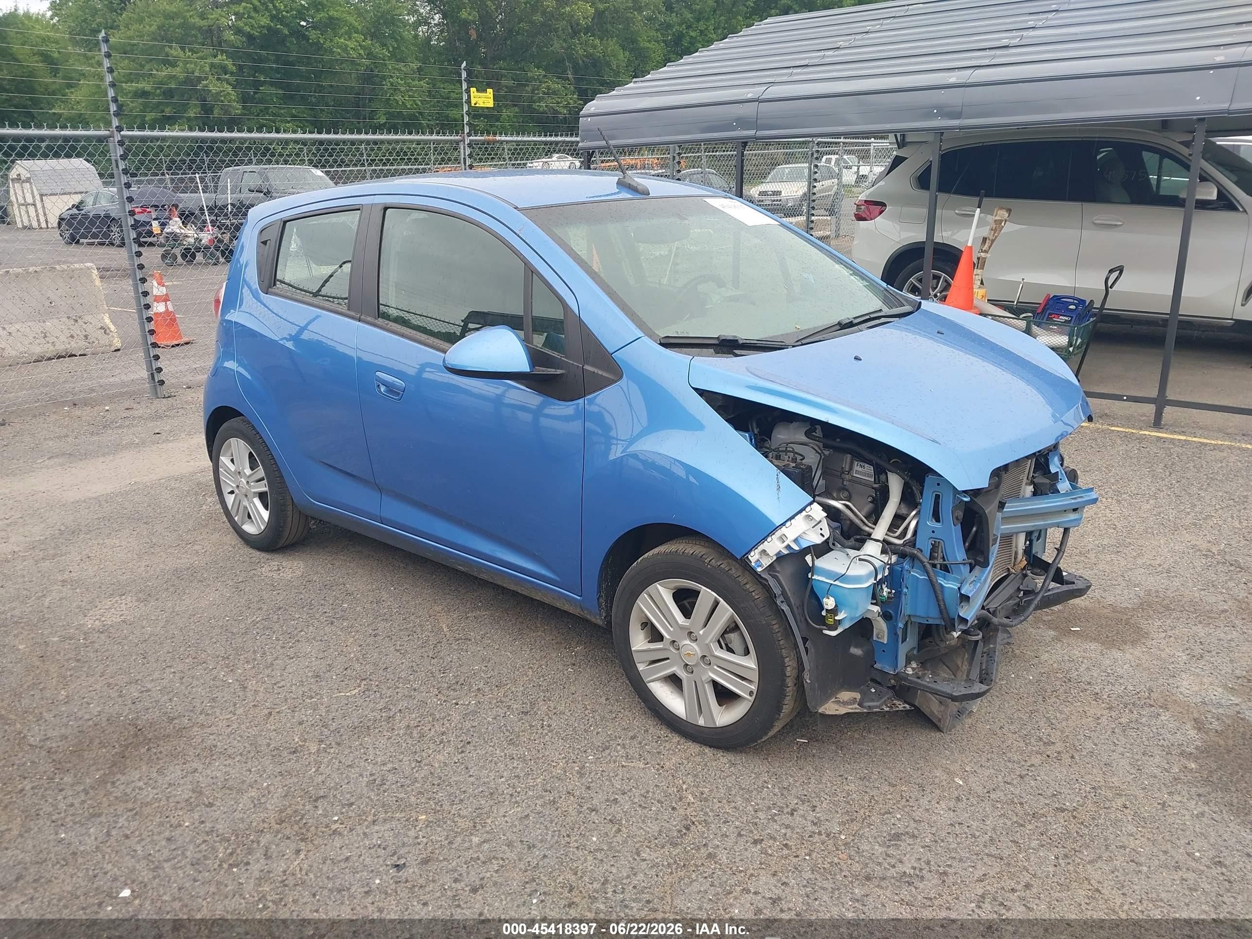 2014 Chevrolet Spark Ls Auto Blue vin: KL8CB6S99EC415077