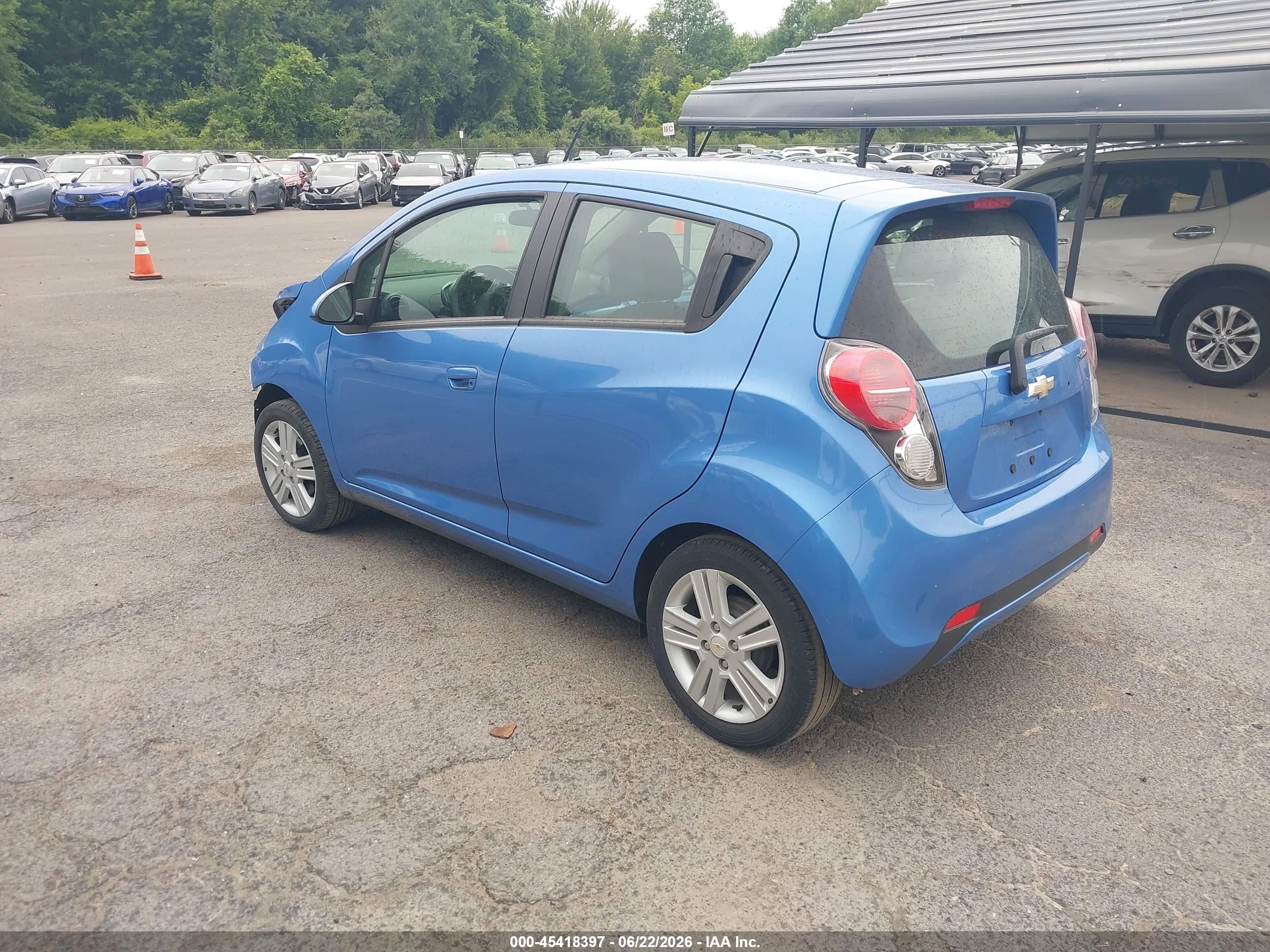 2014 Chevrolet Spark Ls Auto Blue vin: KL8CB6S99EC415077