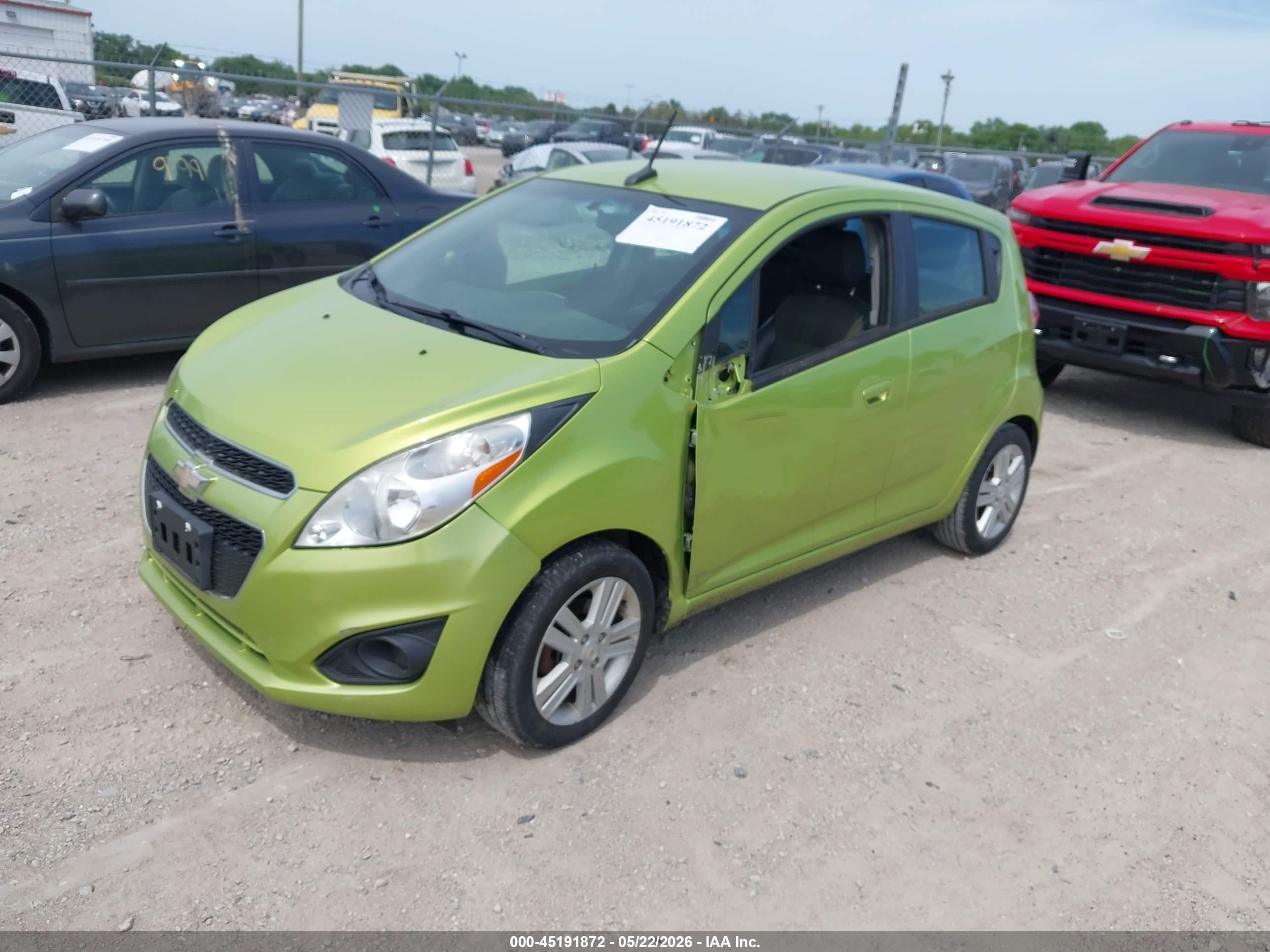 2014 Chevrolet Spark Ls Auto Green vin: KL8CB6S99EC422143