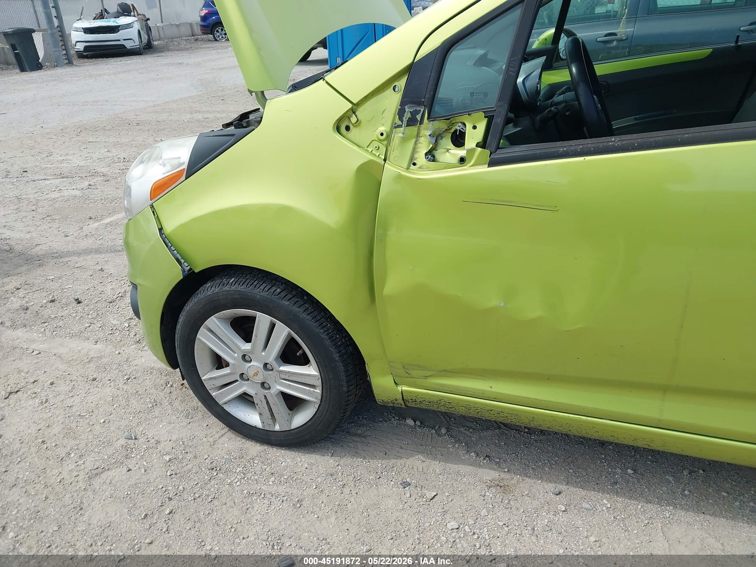 2014 Chevrolet Spark Ls Auto Green vin: KL8CB6S99EC422143