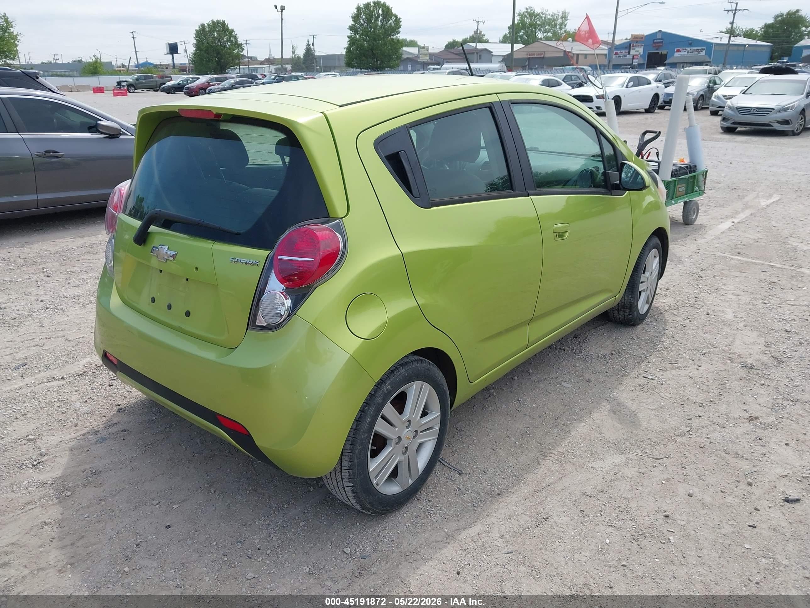 2014 Chevrolet Spark Ls Auto Green vin: KL8CB6S99EC422143