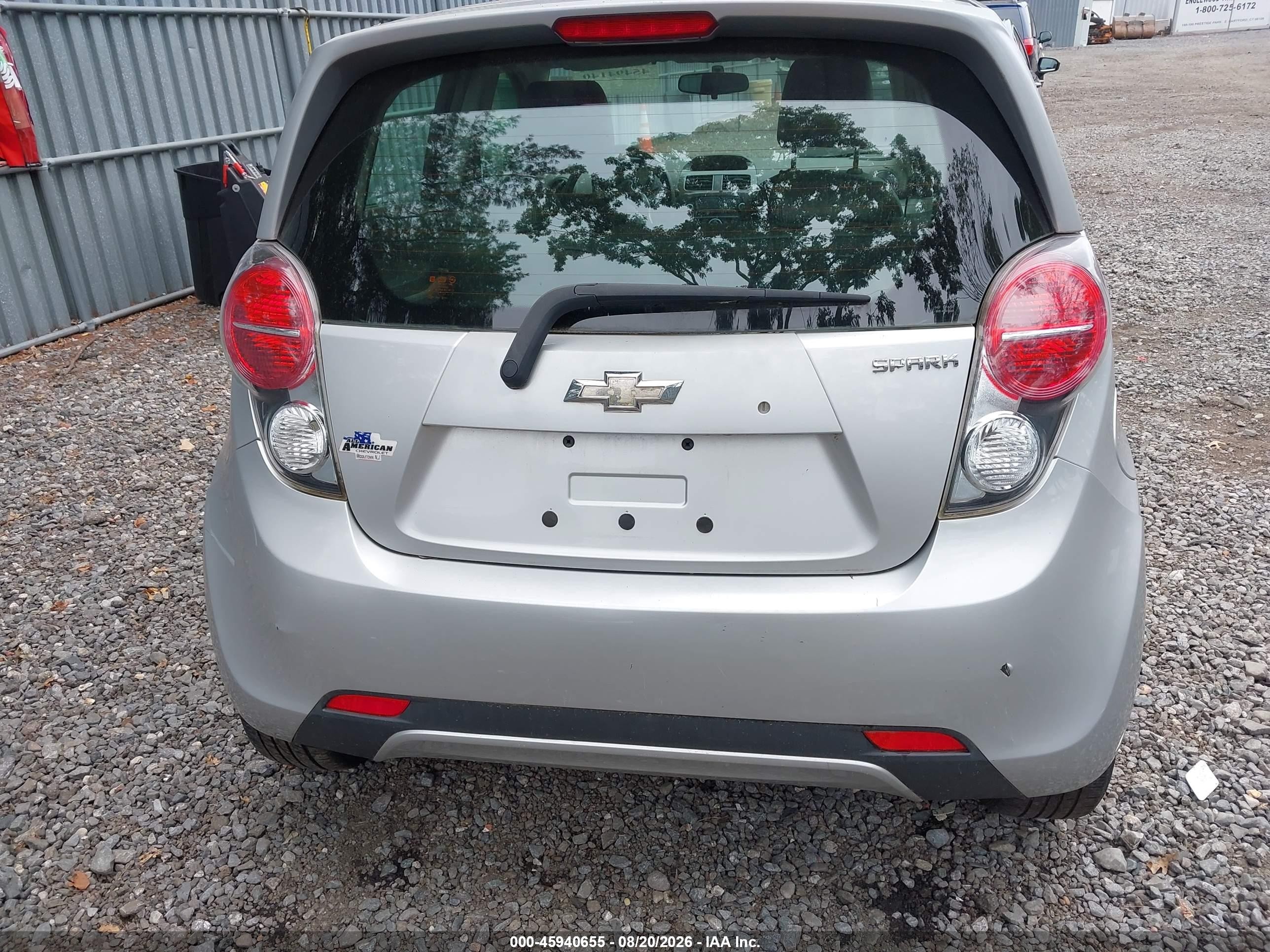 2014 Chevrolet Spark Ls Auto Silver vin: KL8CB6S99EC438164